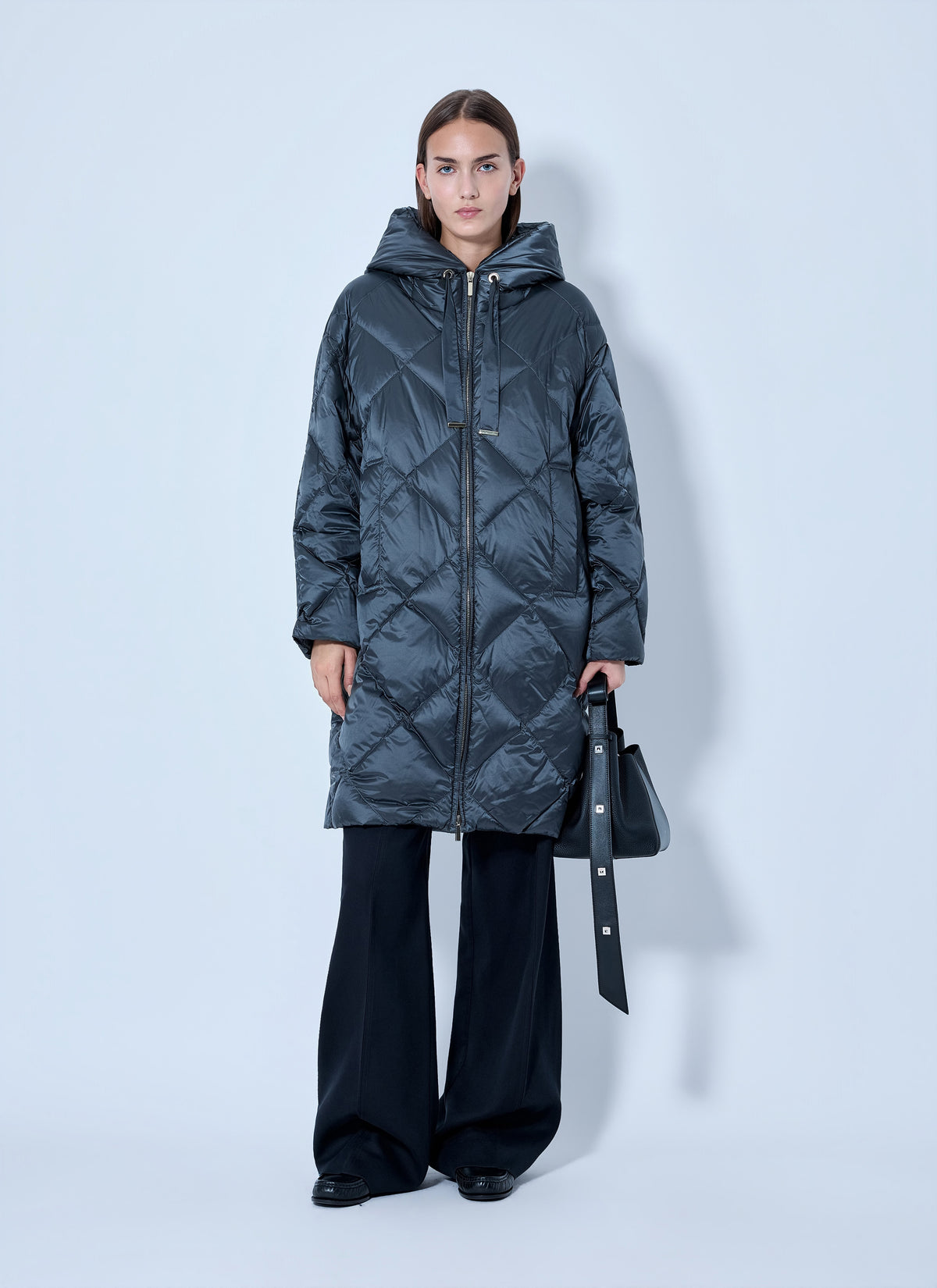 Max Mara Women Quilted Hooded Coat MAX MARA