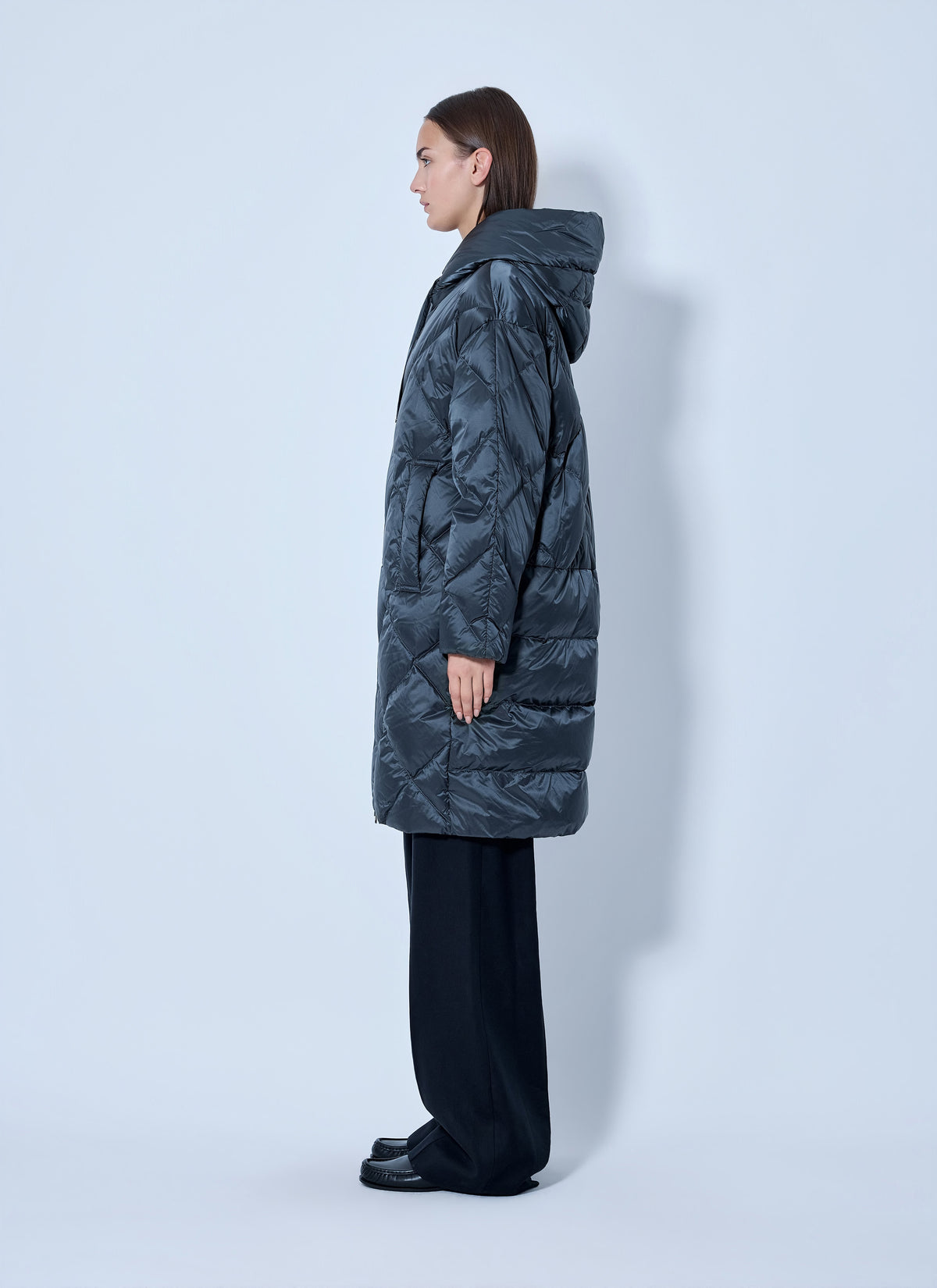 Max Mara Women Quilted Hooded Coat MAX MARA