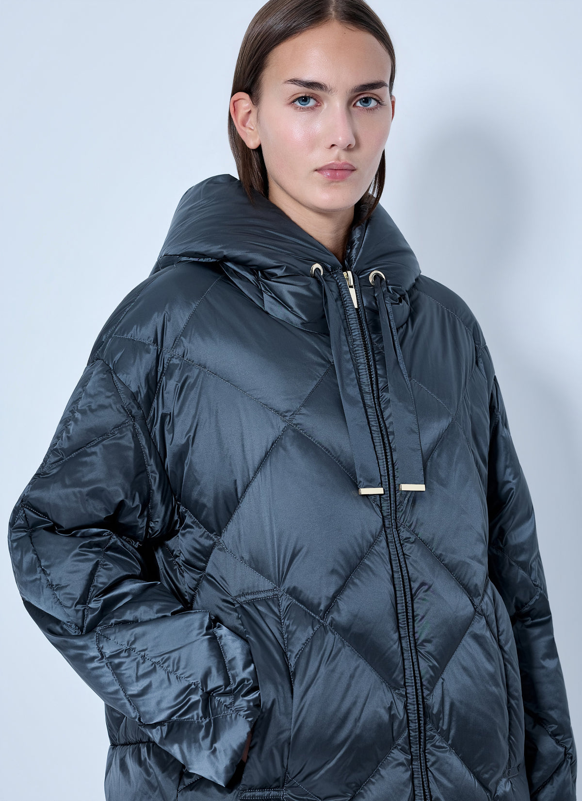 Max Mara Women Quilted Hooded Coat MAX MARA