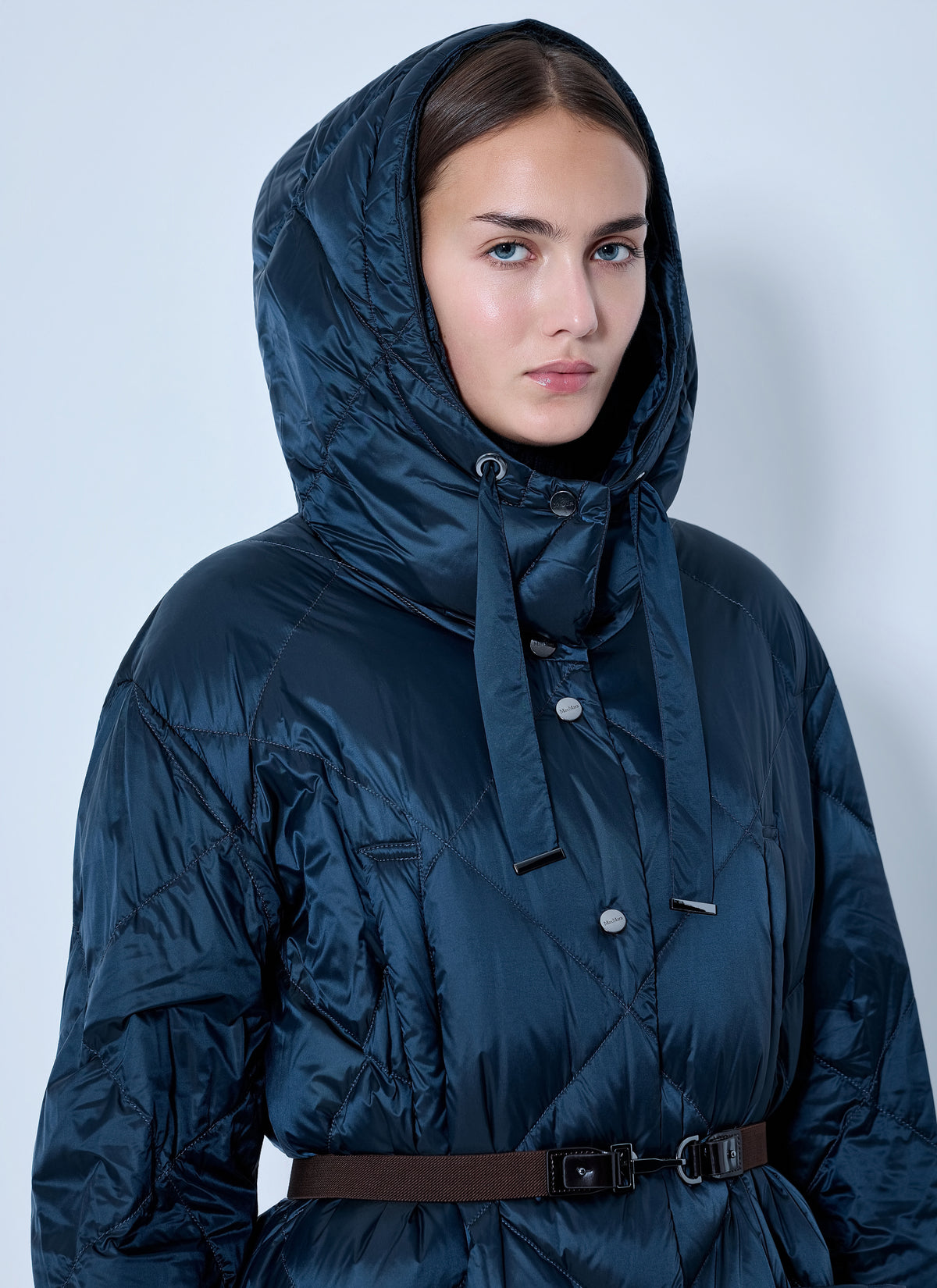 Max Mara Women Quilted Hooded Puffer Coat MAX MARA