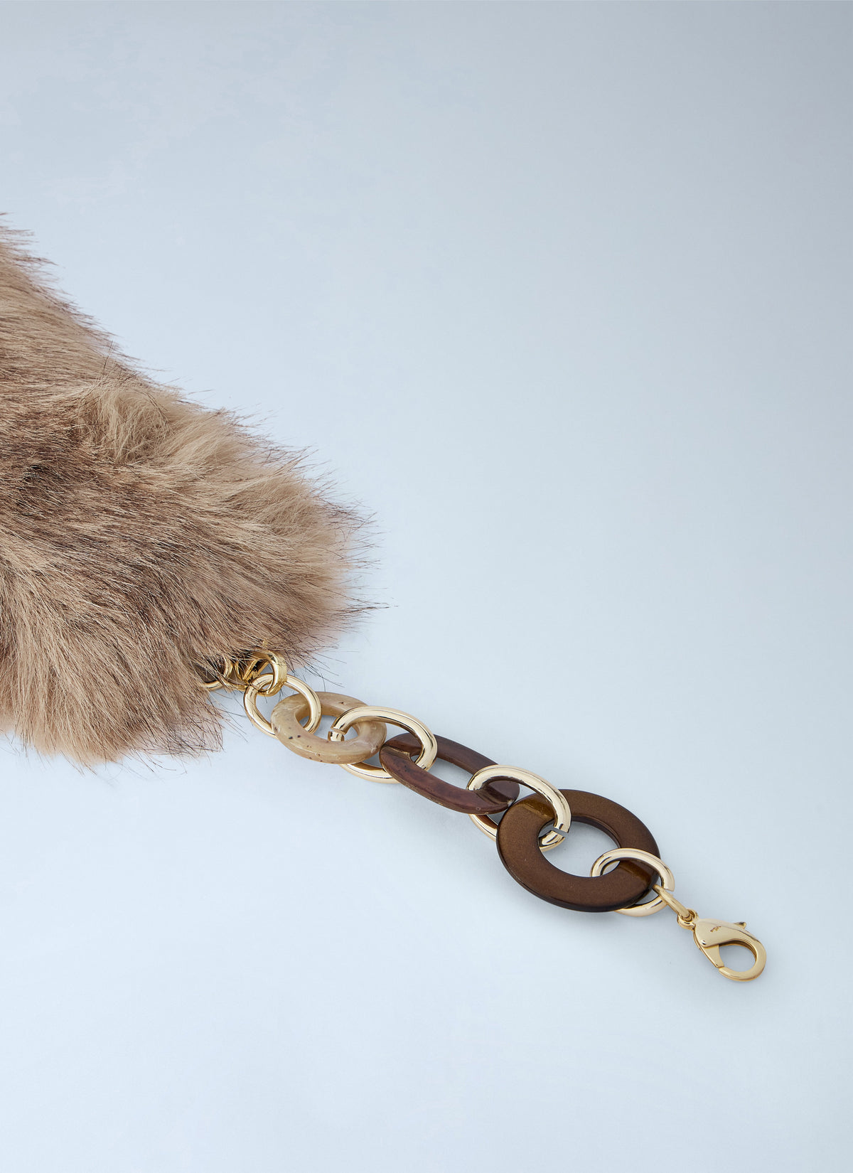 Max Mara Women Faux Fur Collar With Chain Links MAX MARA