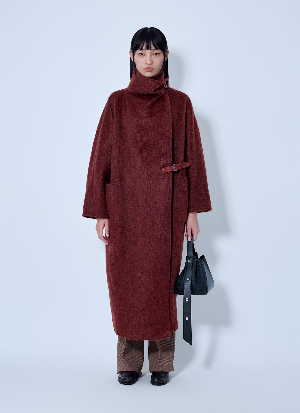 Max Mara Women Alpaca And Wool Wrap Coat MAX MARA