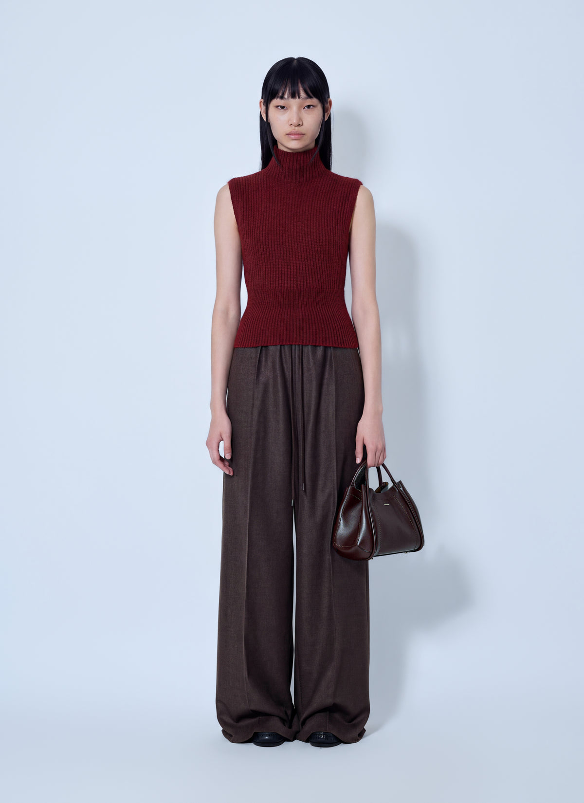 Max Mara Women Ribbed Sleeveless Turtleneck Top MAX MARA
