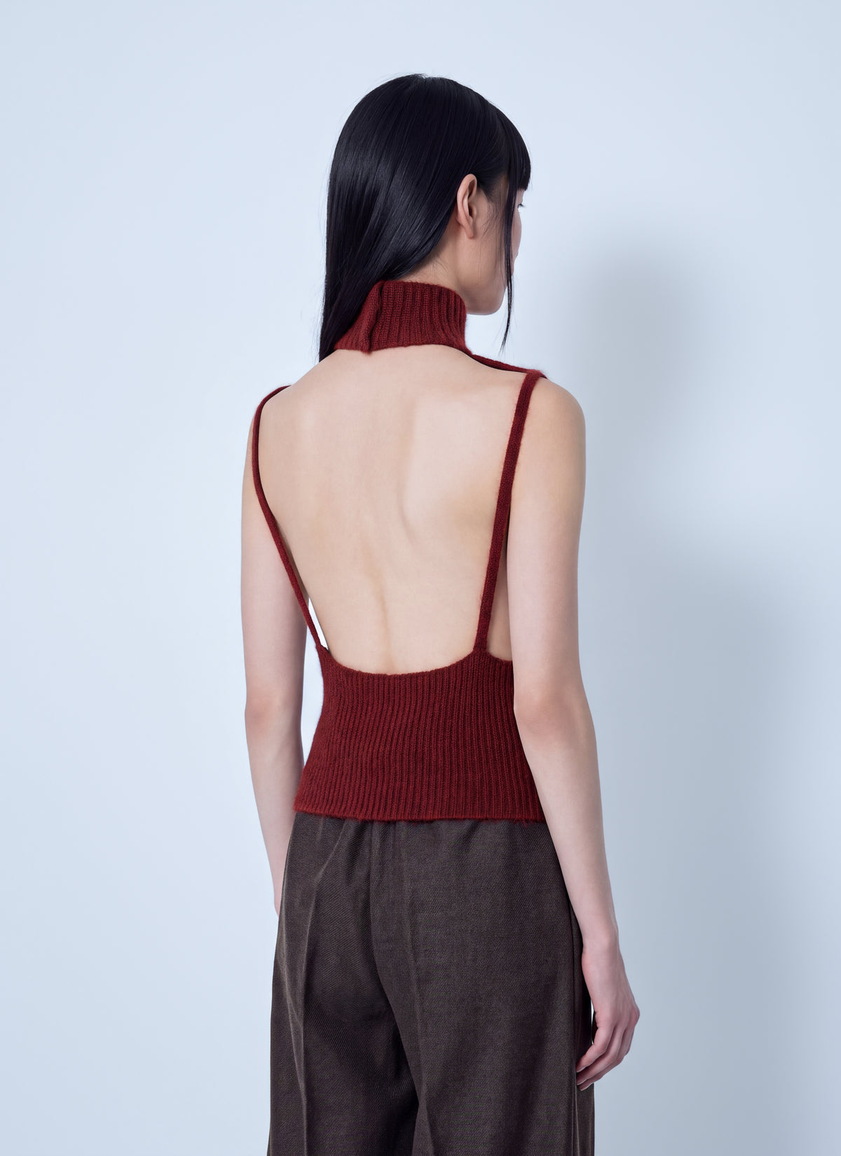 Max Mara Women Ribbed Sleeveless Turtleneck Top MAX MARA