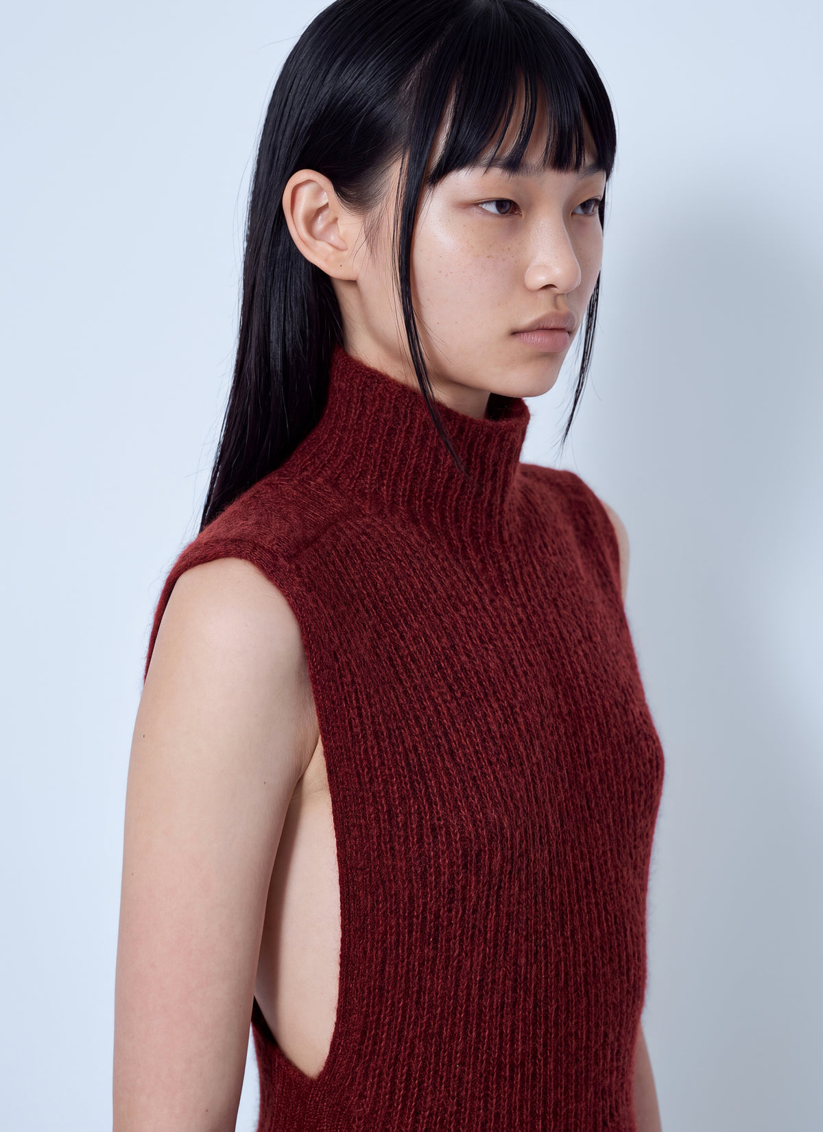 Max Mara Women Ribbed Sleeveless Turtleneck Top MAX MARA