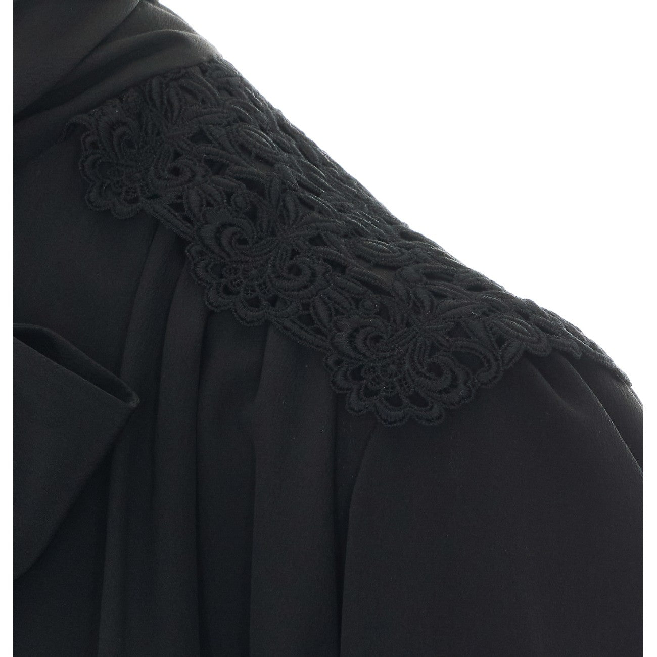 Chloe' Women Maxi Gathered Lavallière Blouse In Crêpe De Chine CHLOE