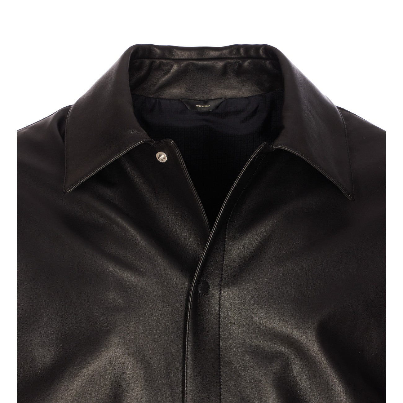 Fendi Men Maxi Lettering Fendi Leather Jacket FENDI