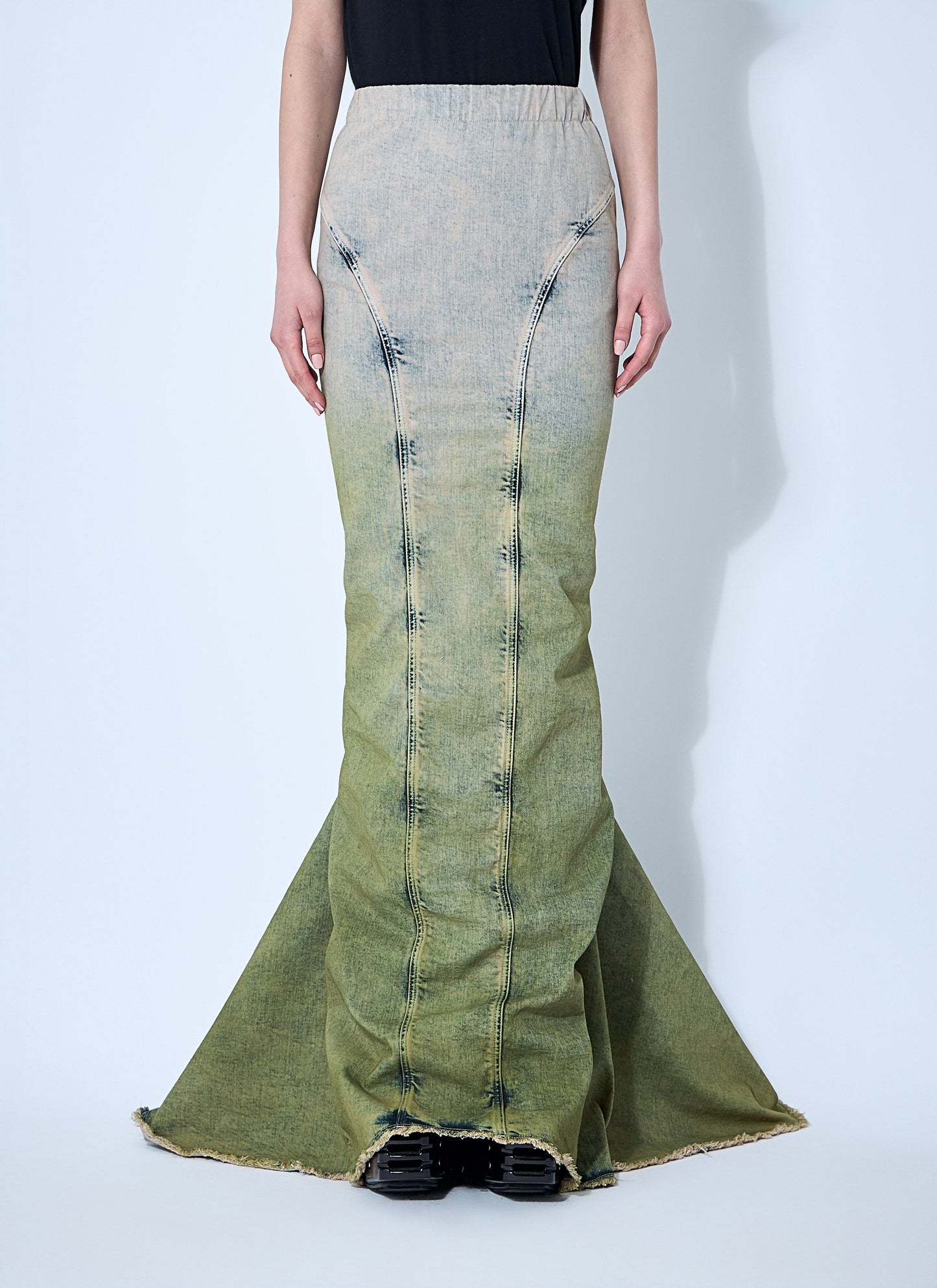 Moncler X Rick Owens Men Acid Degrade Al Maxi Skirt Moncler x Rick Owens