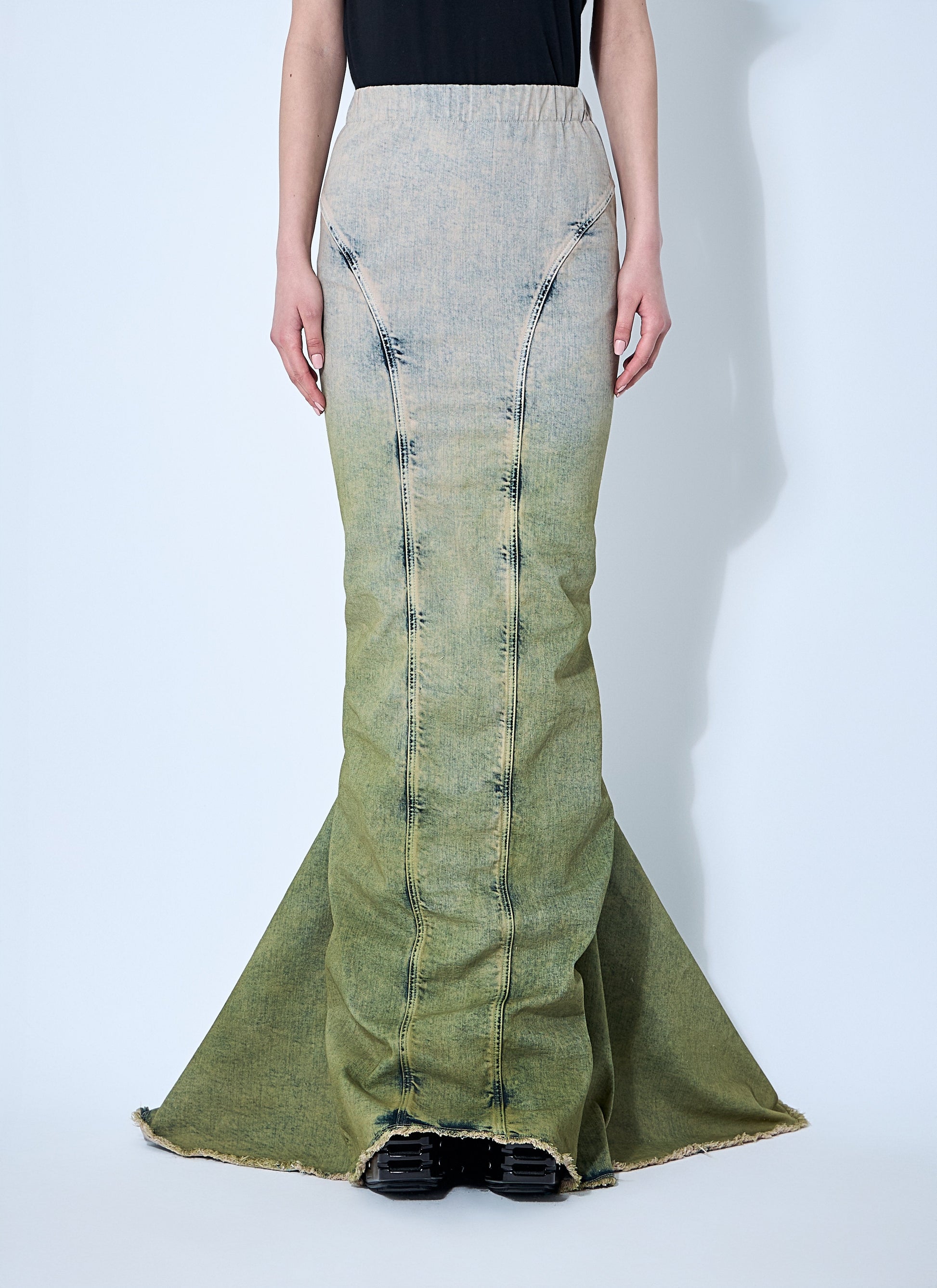 Moncler X Rick Owens Men Acid Degrade Al Maxi Skirt Moncler x Rick Owens