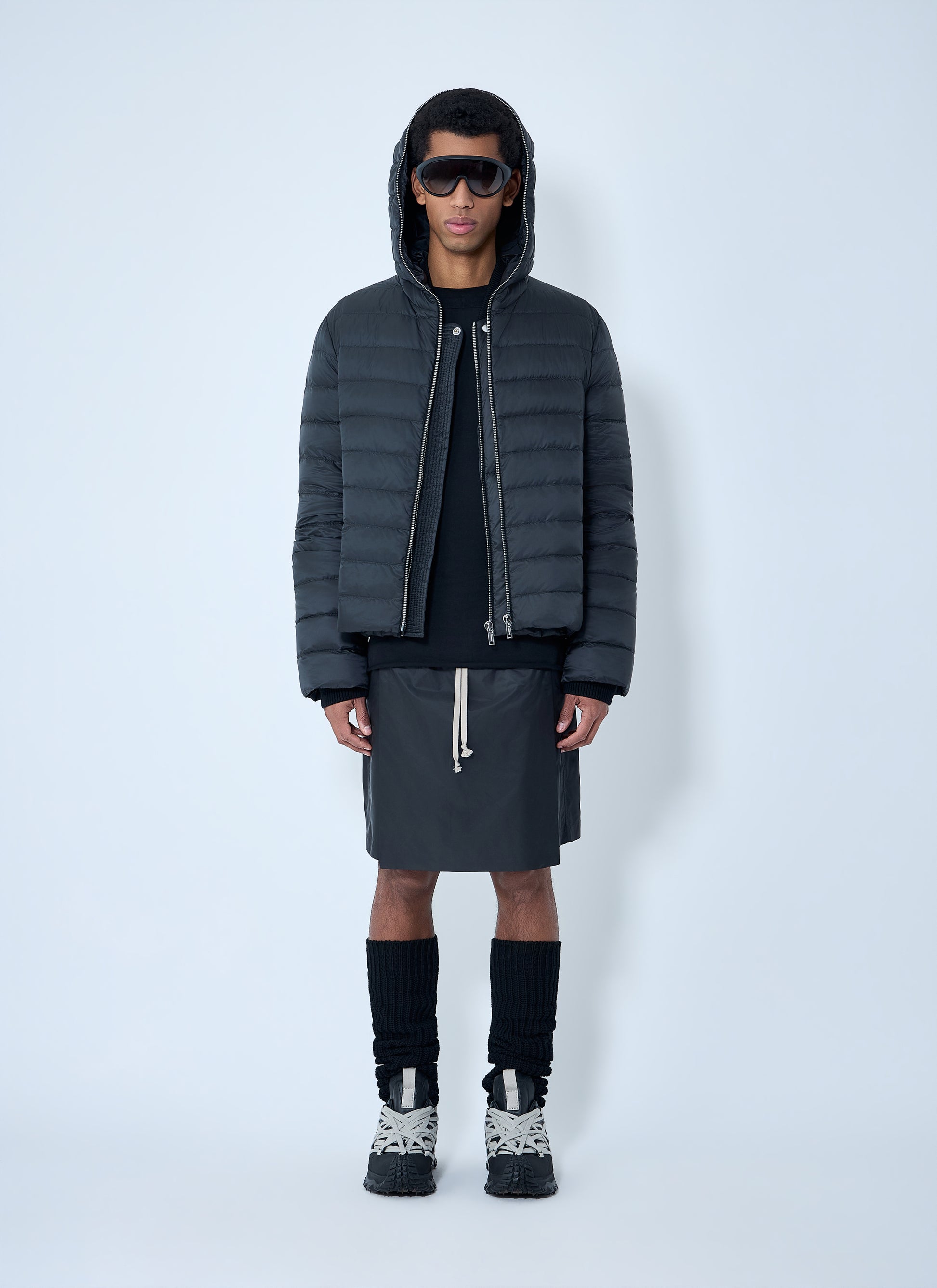 Moncler + Rick Owens Men Hooded Quilted Jacket MONCLER