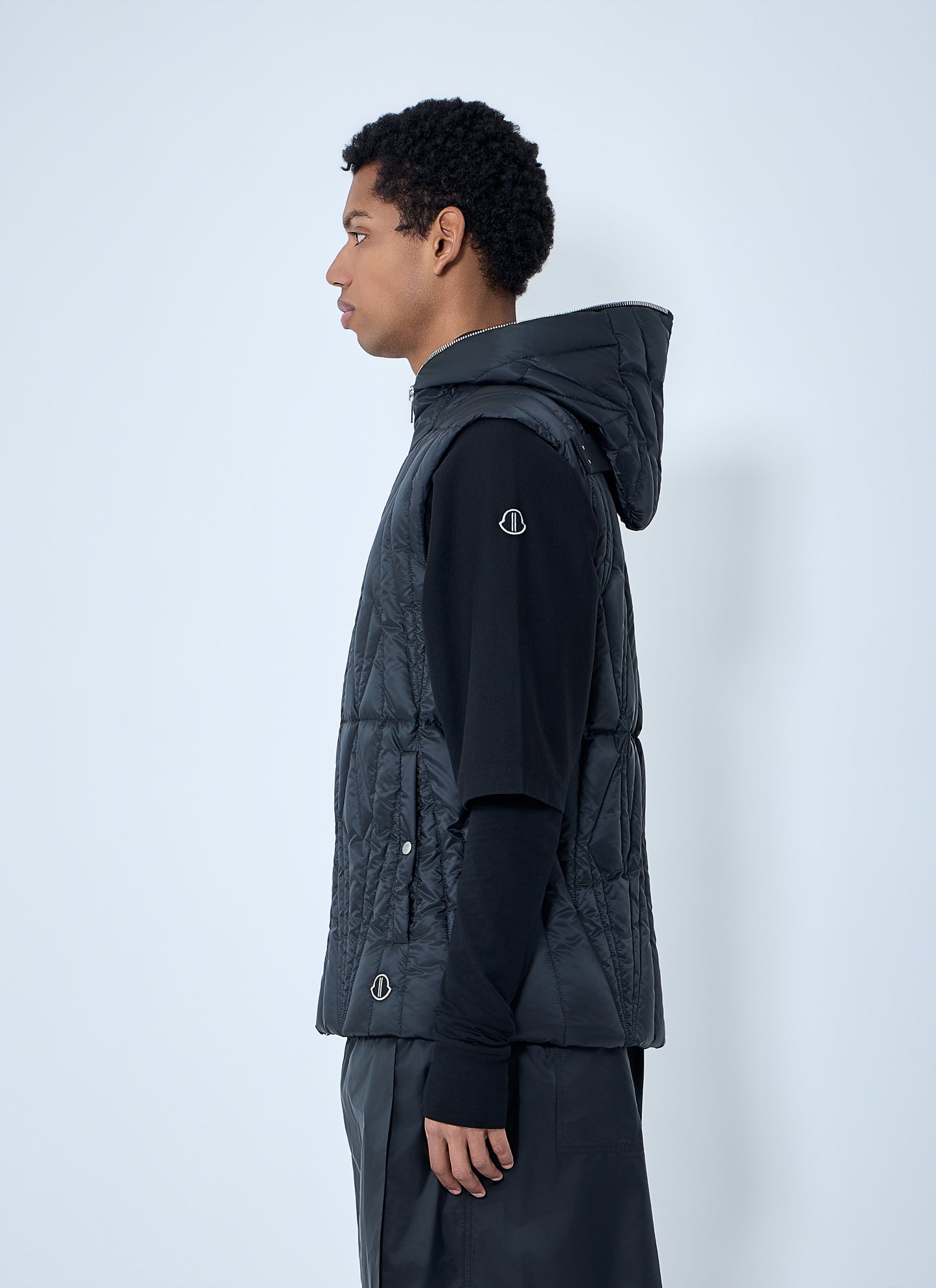 Moncler + Rick Owens Men Geocamo Flight Quilted Hooded Gilet MONCLER