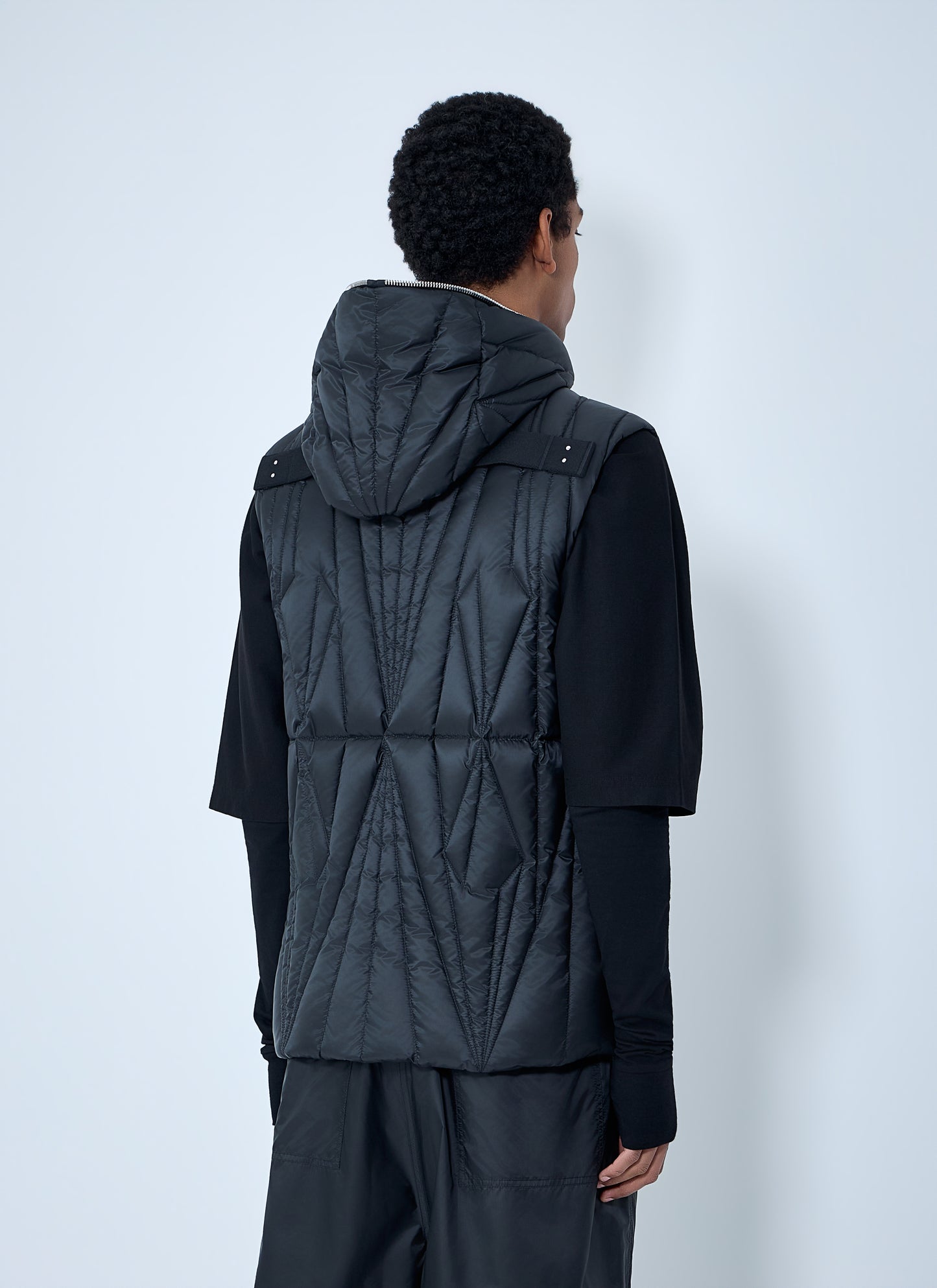 Moncler + Rick Owens Women Geocamo Flight Quilted Hooded Gilet MONCLER