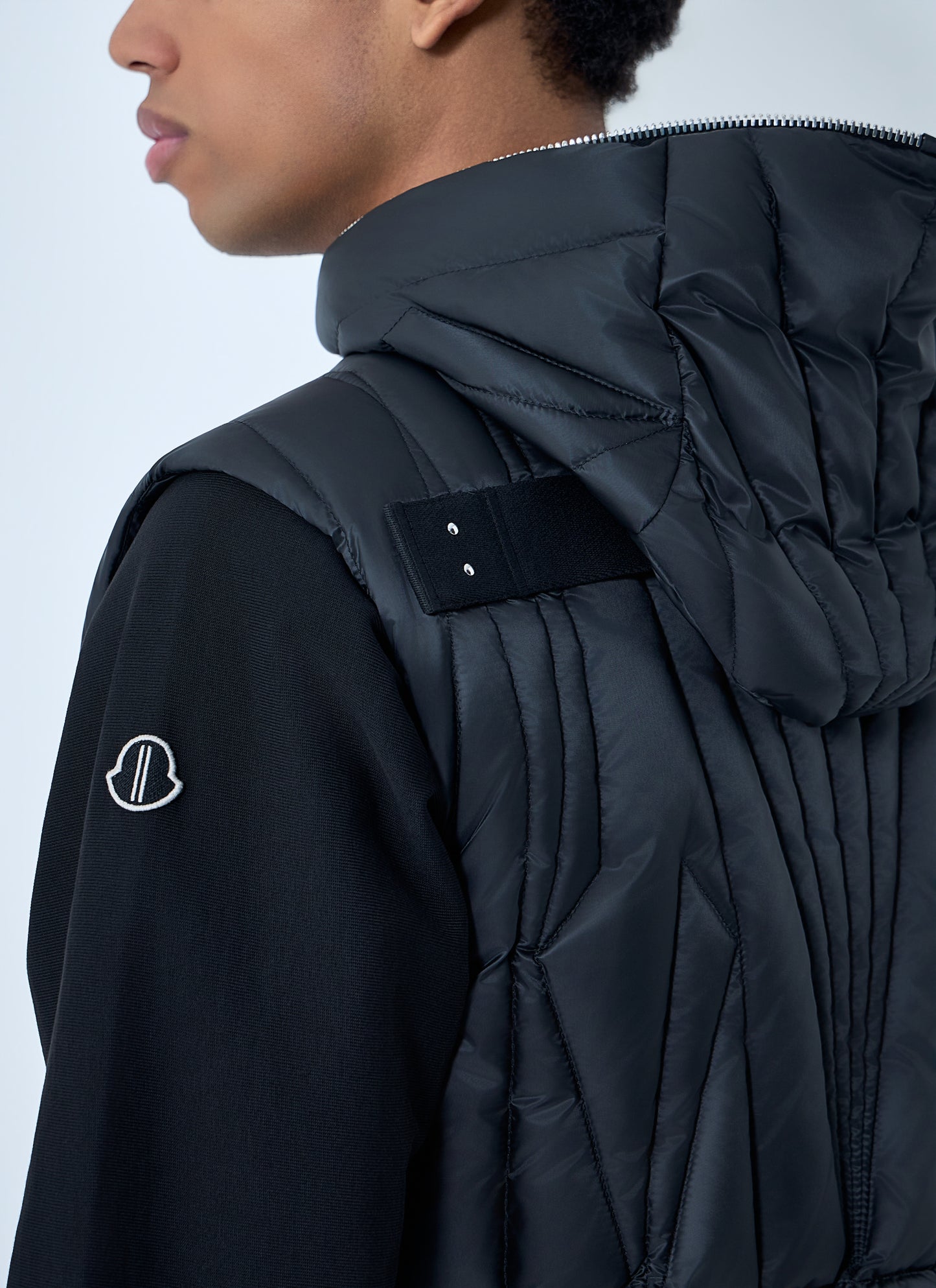 Moncler + Rick Owens Women Geocamo Flight Quilted Hooded Gilet MONCLER