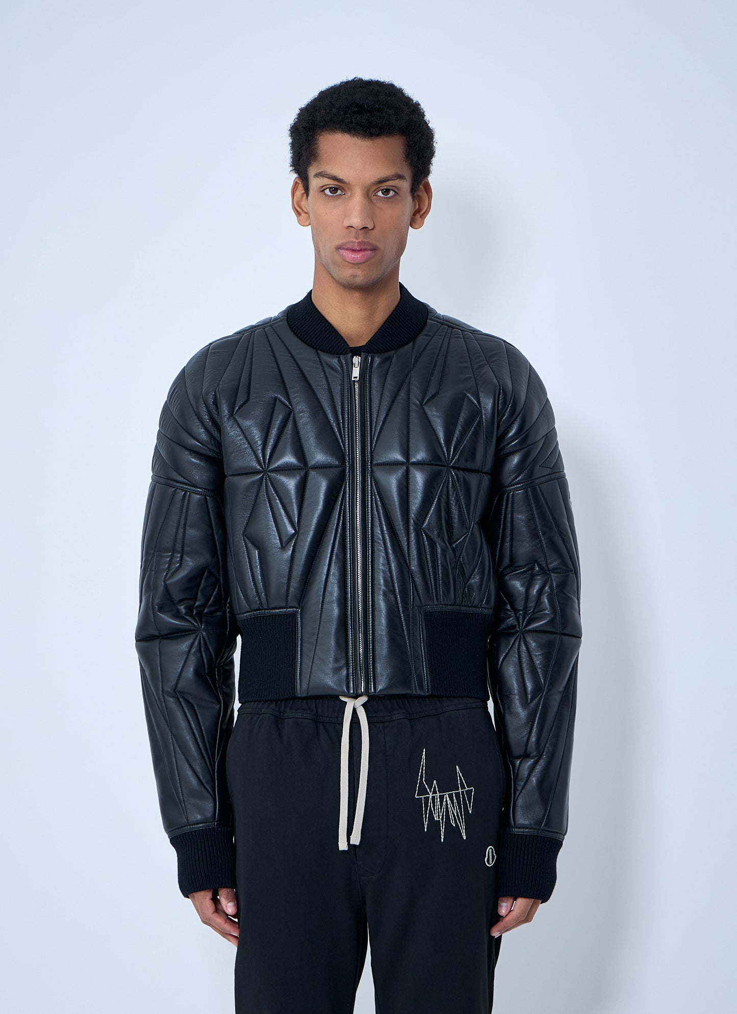 Moncler + Rick Owens Men Geocamo Cropped Quilted Bomber Jacket MONCLER