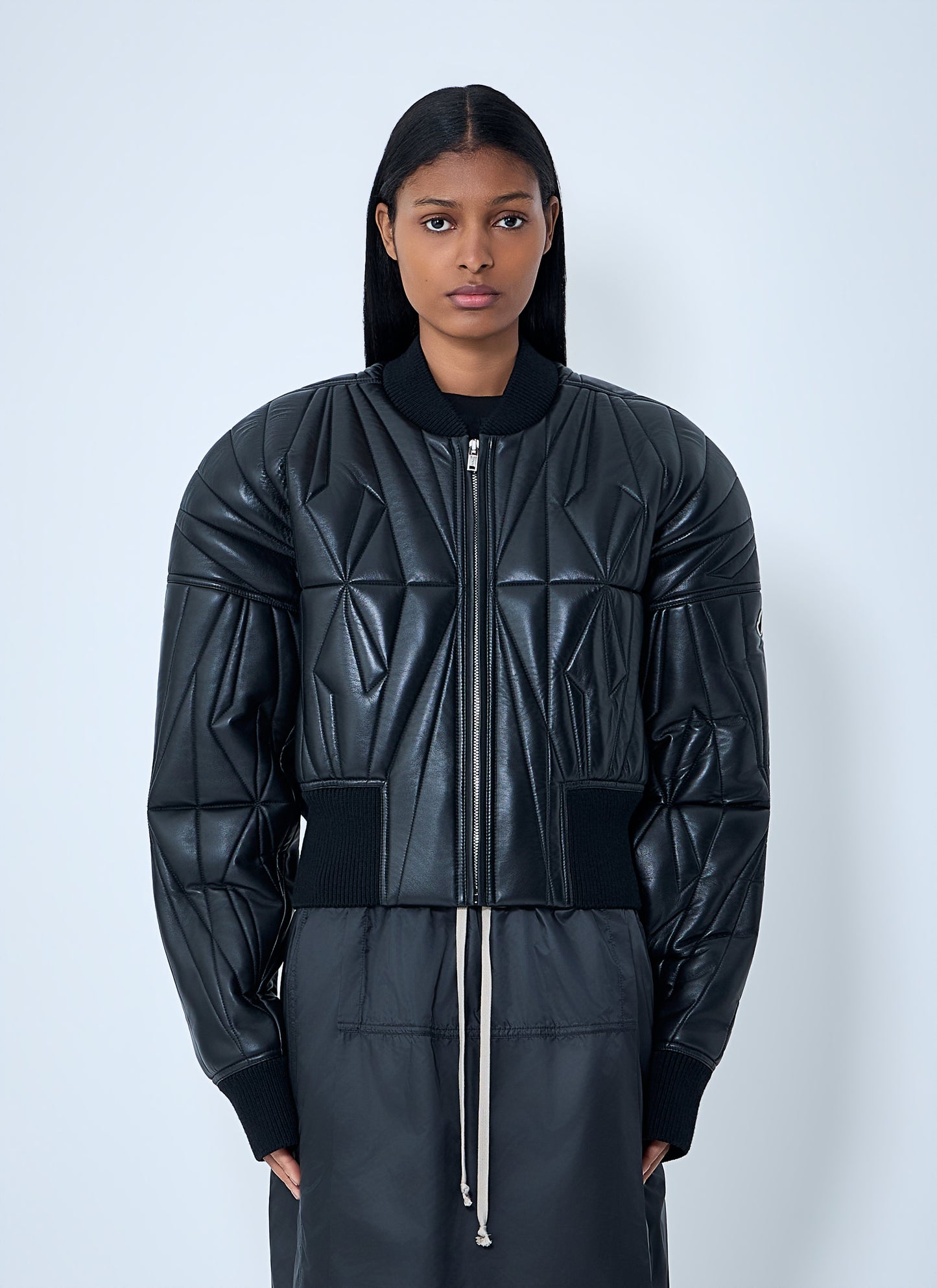 Moncler + Rick Owens Men Geocamo Cropped Quilted Bomber Jacket MONCLER