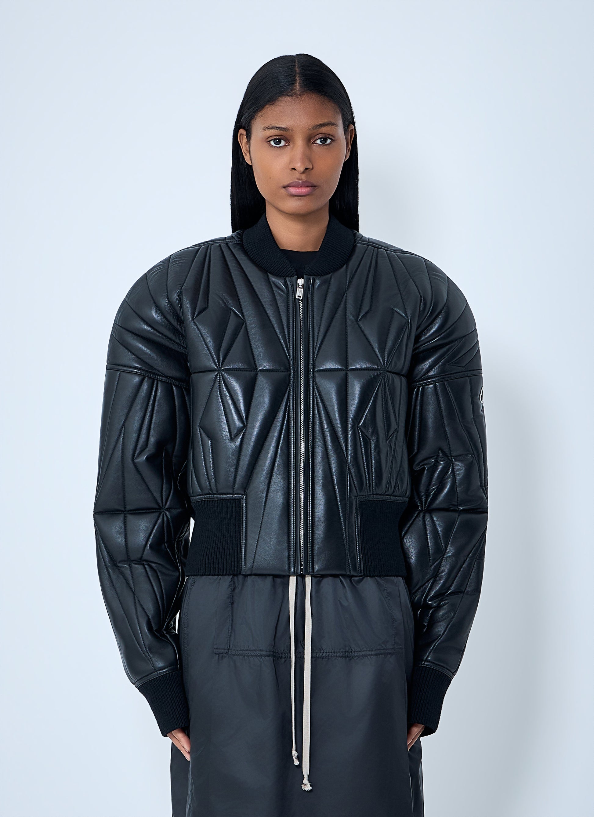Moncler + Rick Owens Men Geocamo Cropped Quilted Bomber Jacket MONCLER