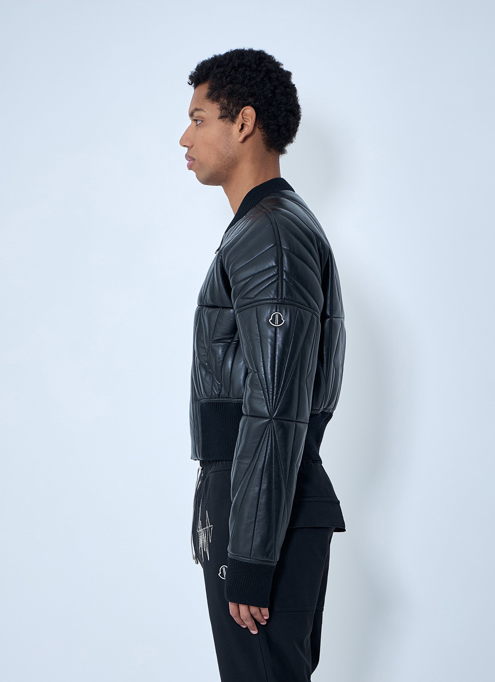 Moncler + Rick Owens Women Geocamo Cropped Quilted Bomber Jacket MONCLER