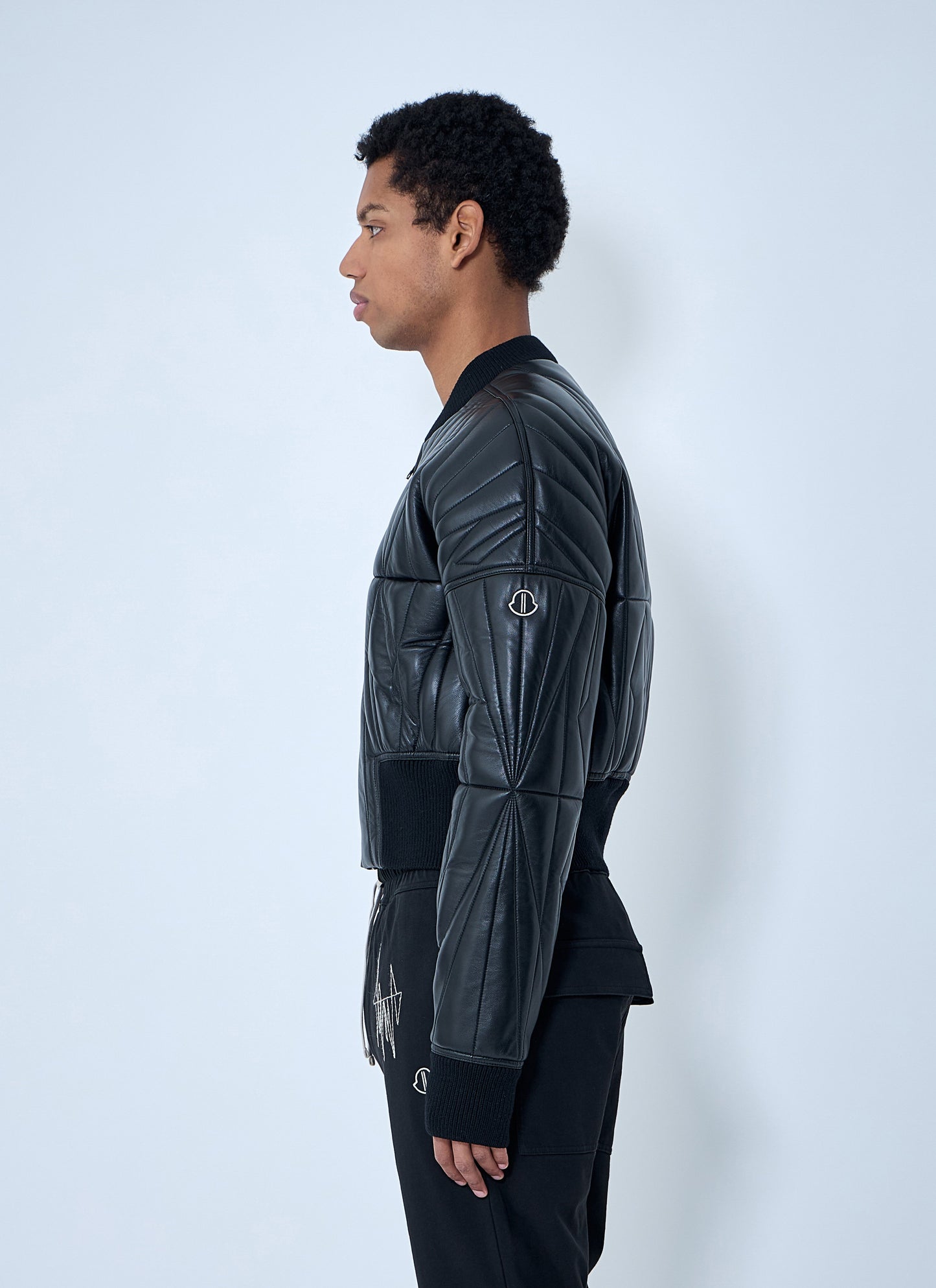 Moncler + Rick Owens Men Geocamo Cropped Quilted Bomber Jacket MONCLER