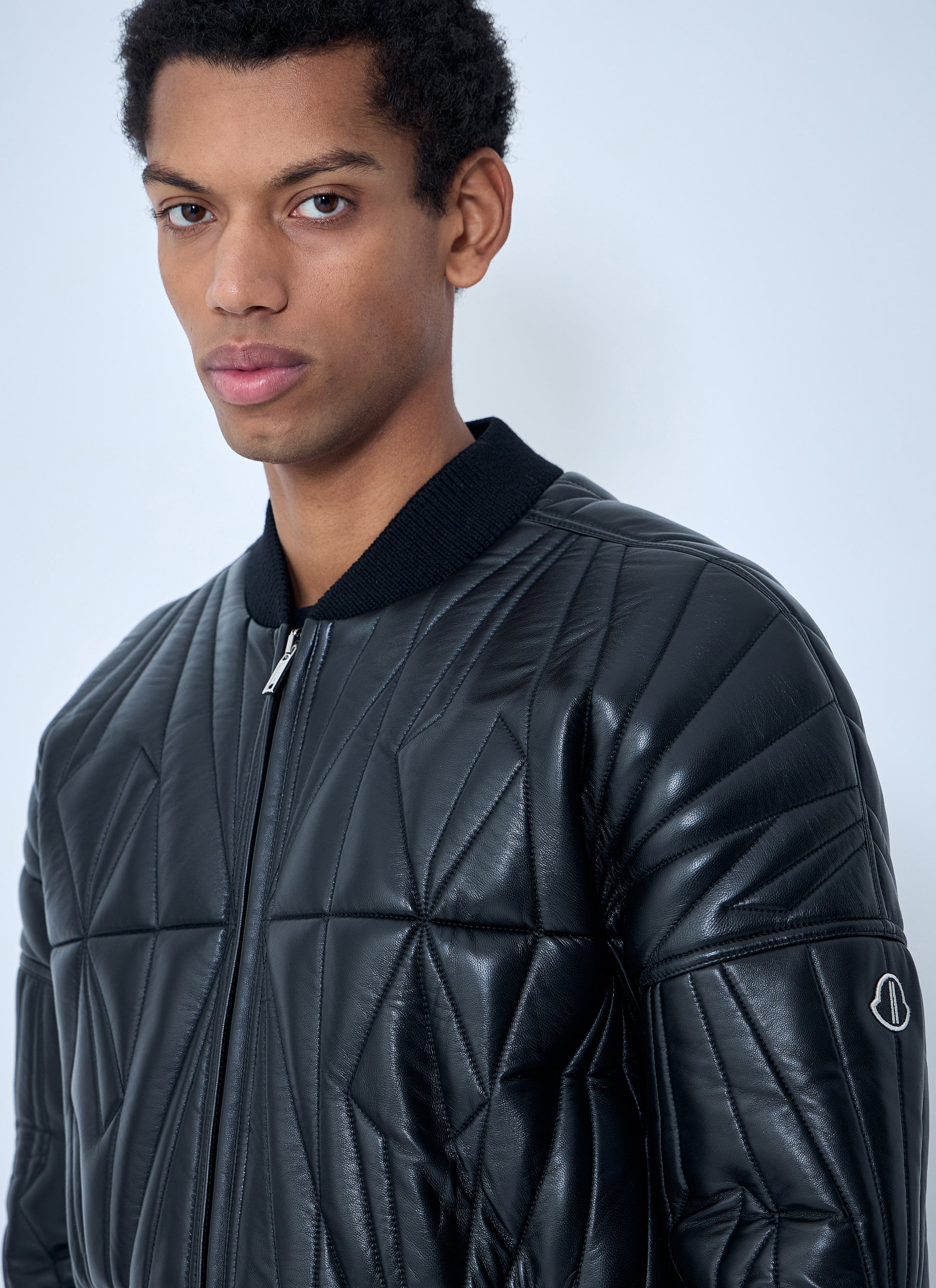 Moncler + Rick Owens Women Geocamo Cropped Quilted Bomber Jacket MONCLER