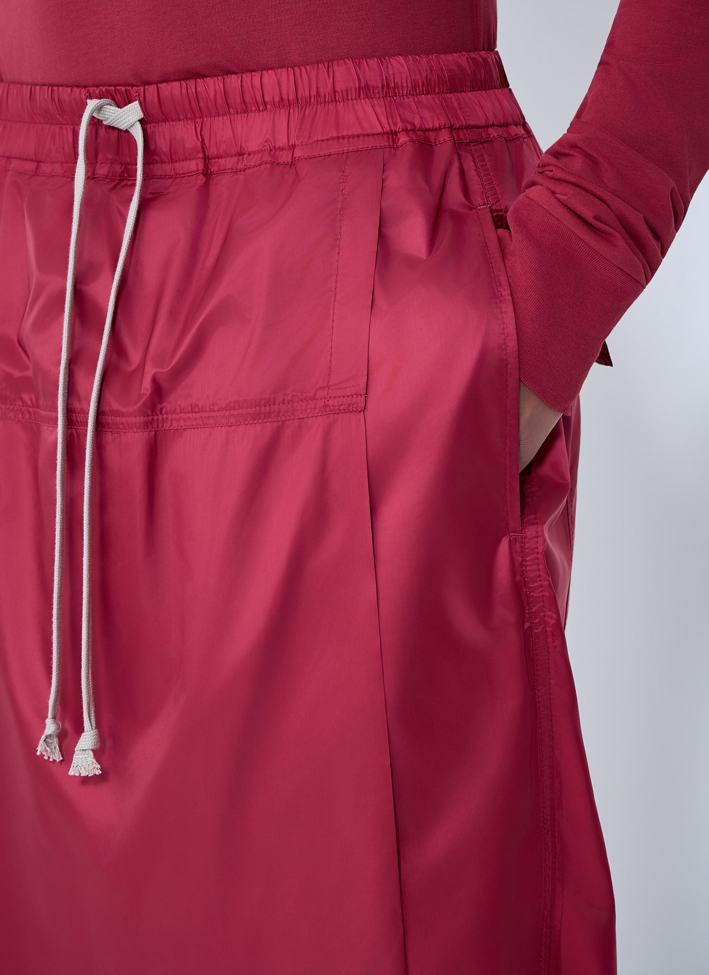 Moncler + Rick Owens Women Drawstring Midi Kilt Shorts MONCLER