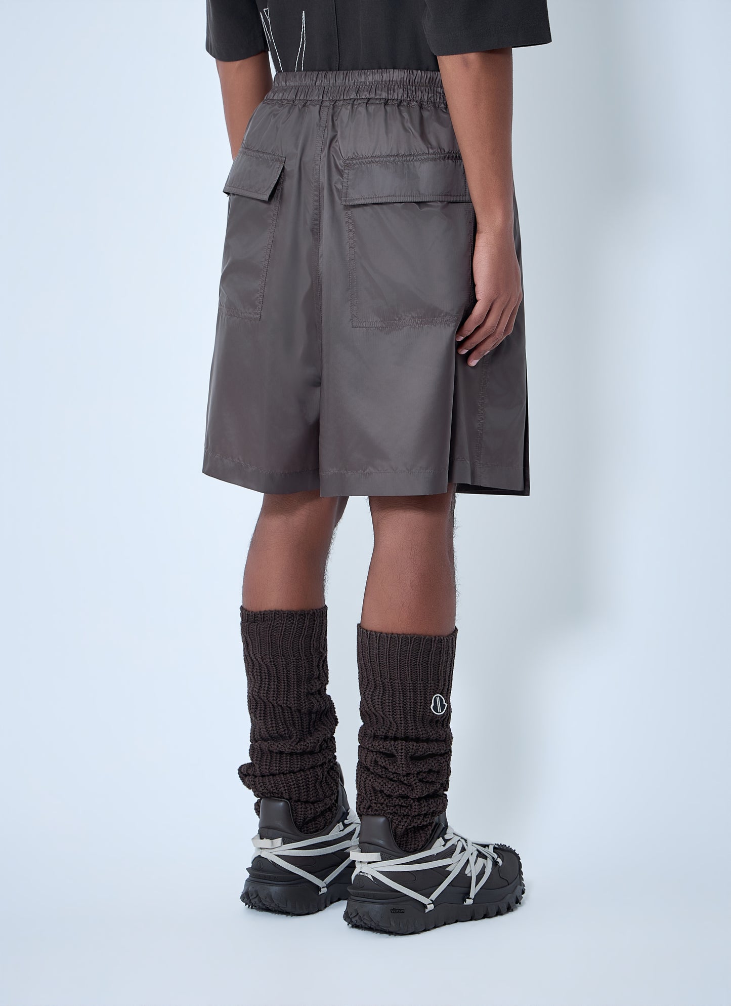 Moncler + Rick Owens Women Drawstring Midi Kilt Shorts MONCLER