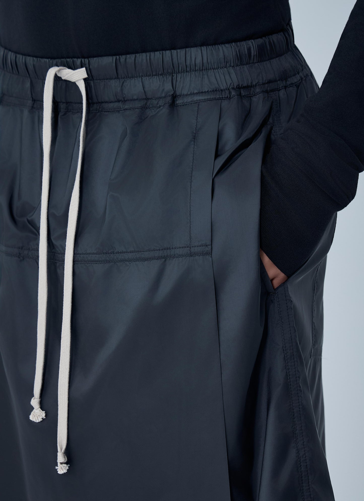 Moncler + Rick Owens Women Drawstring Midi Kilt Shorts MONCLER