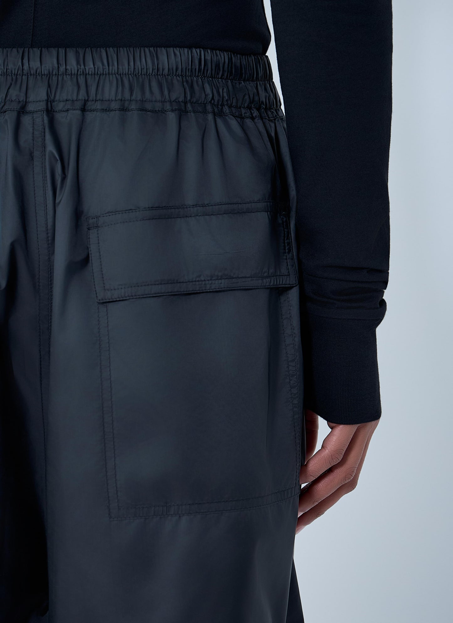 Moncler + Rick Owens Women Drawstring Midi Kilt Shorts MONCLER