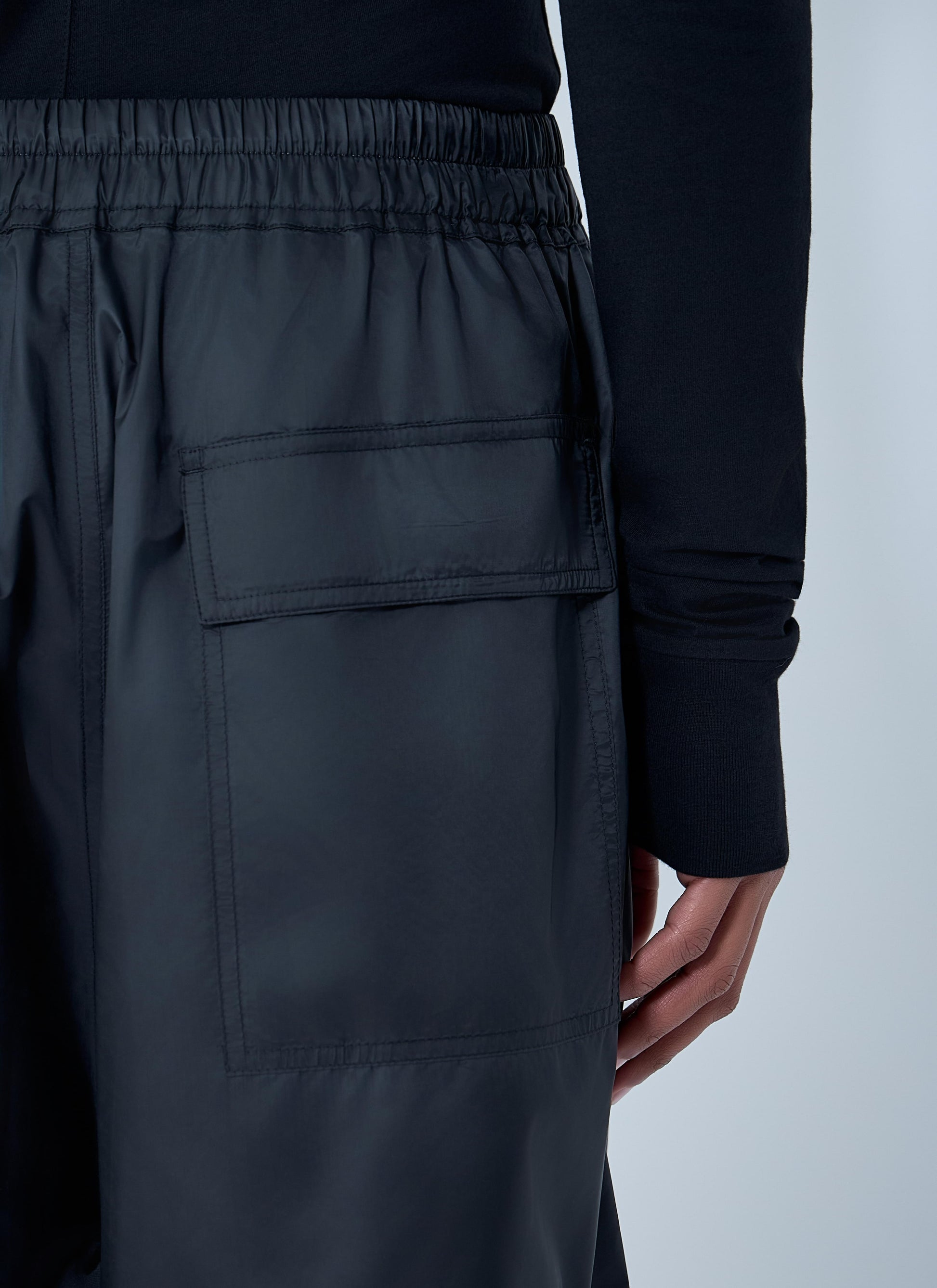Moncler + Rick Owens Women Drawstring Midi Kilt Shorts MONCLER