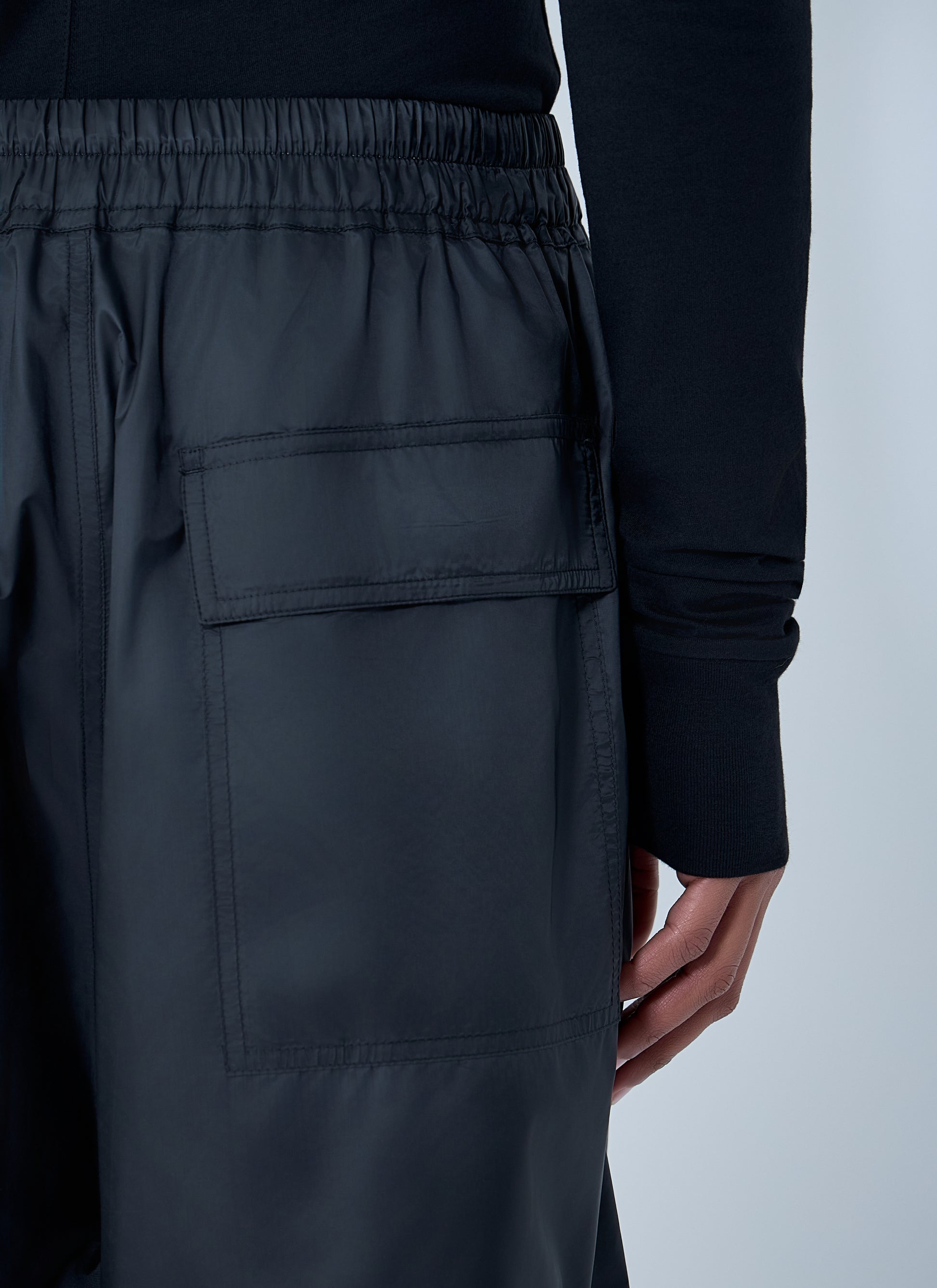 Moncler + Rick Owens Women Drawstring Midi Kilt Shorts MONCLER