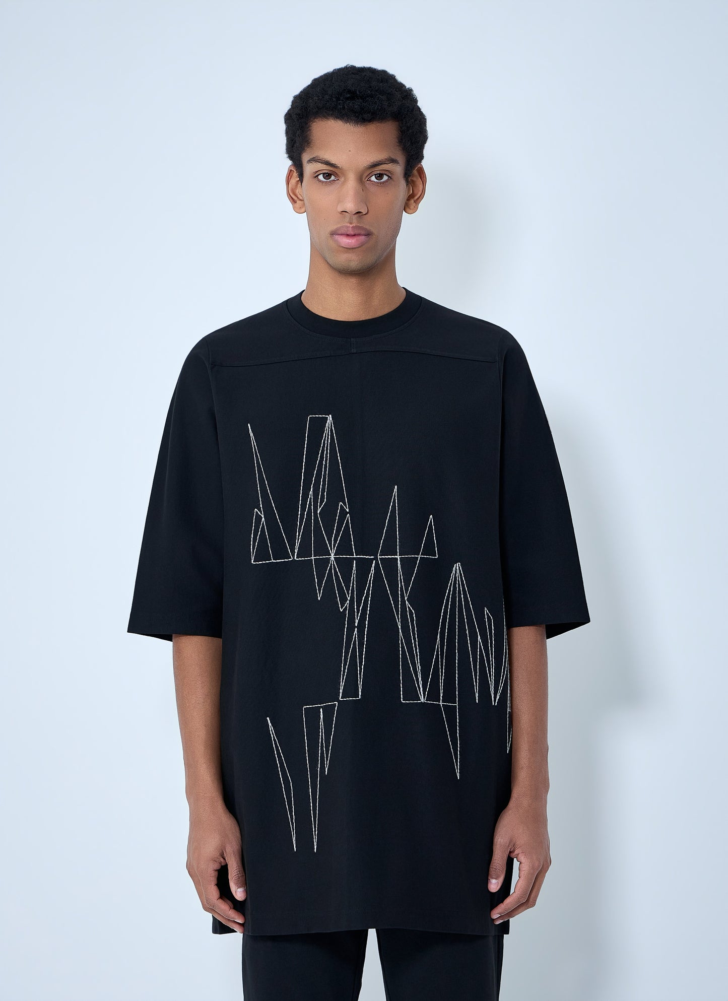 Moncler + Rick Owens Men Graphic Embroidered T-Shirt MONCLER
