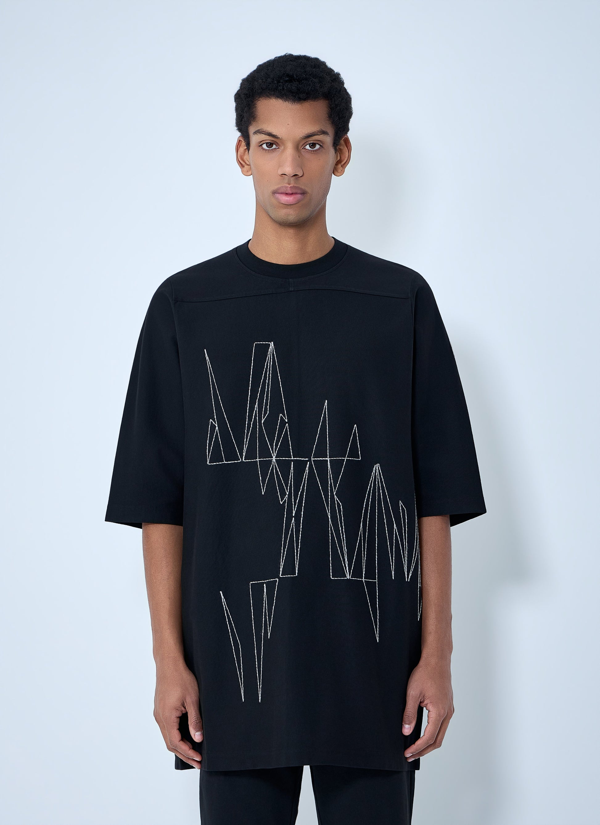 Moncler + Rick Owens Men Graphic Embroidered T-Shirt MONCLER
