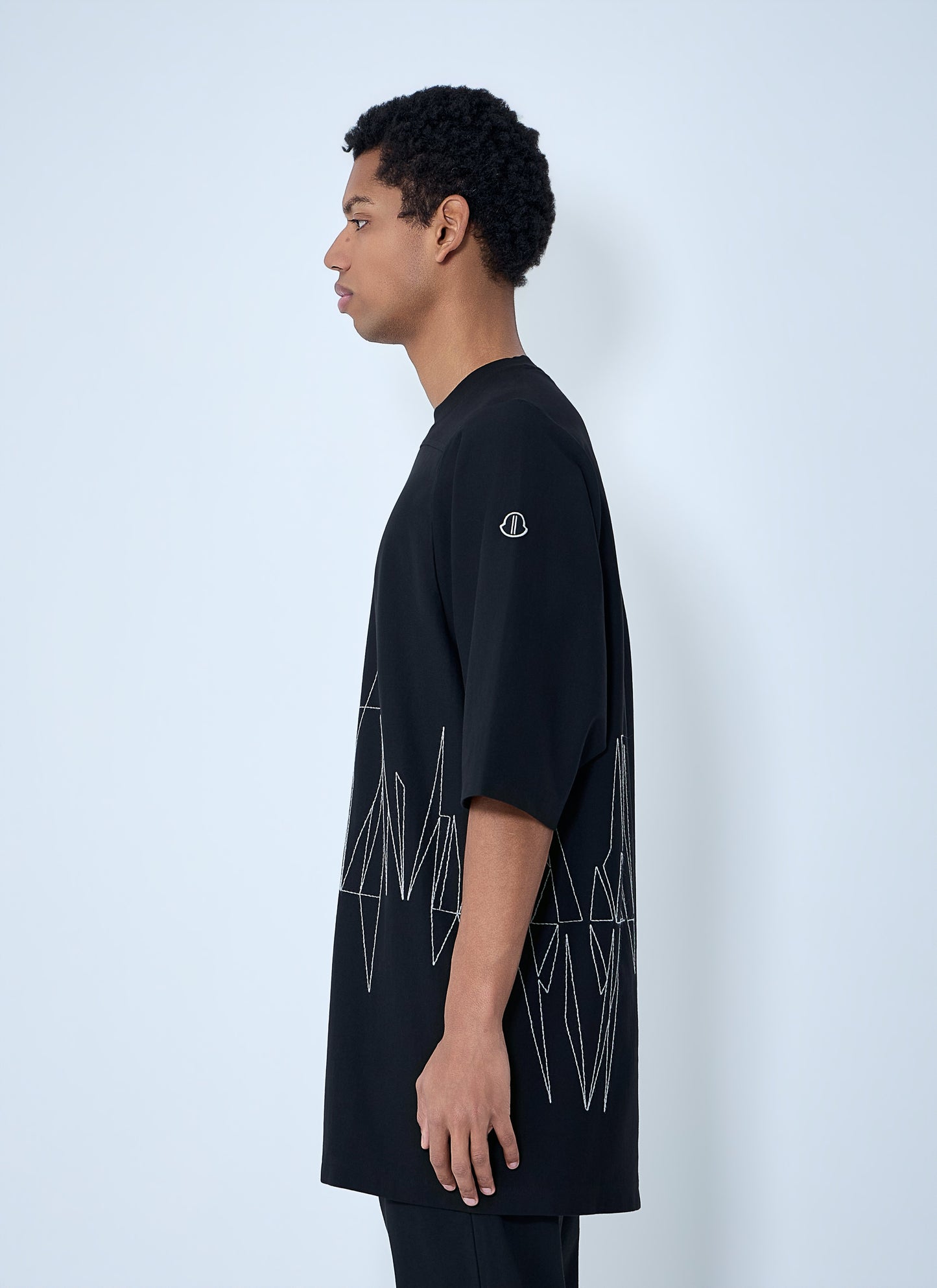 Moncler + Rick Owens Men Graphic Embroidered T-Shirt MONCLER