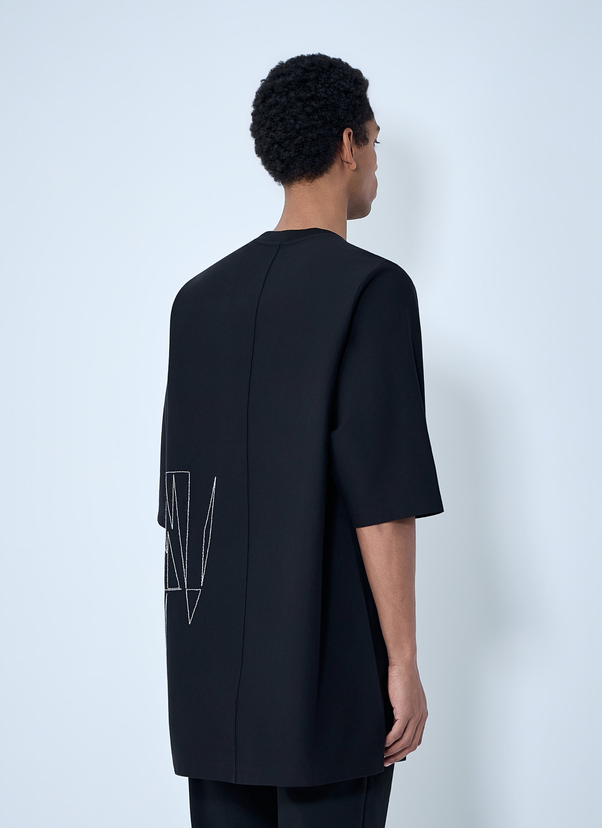 Moncler + Rick Owens Men Graphic Embroidered T-Shirt MONCLER