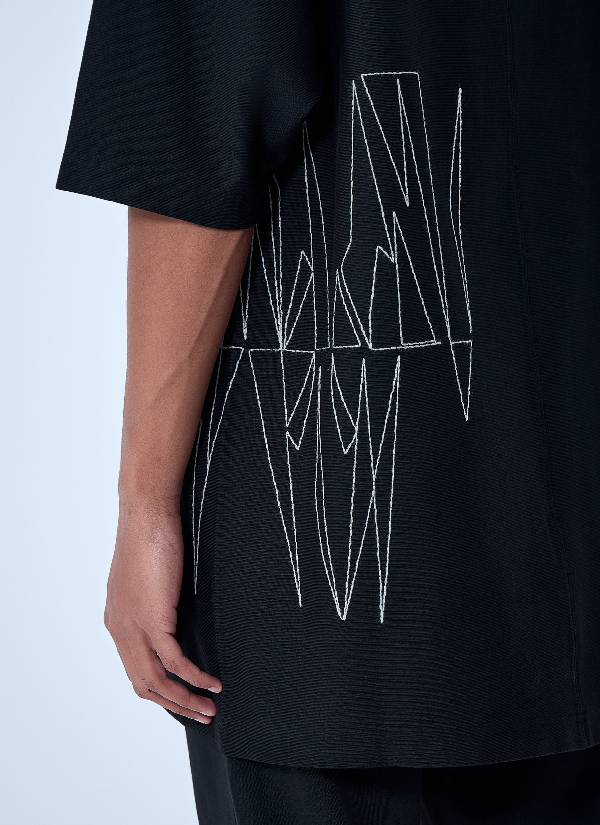 Moncler + Rick Owens Men Graphic Embroidered T-Shirt MONCLER