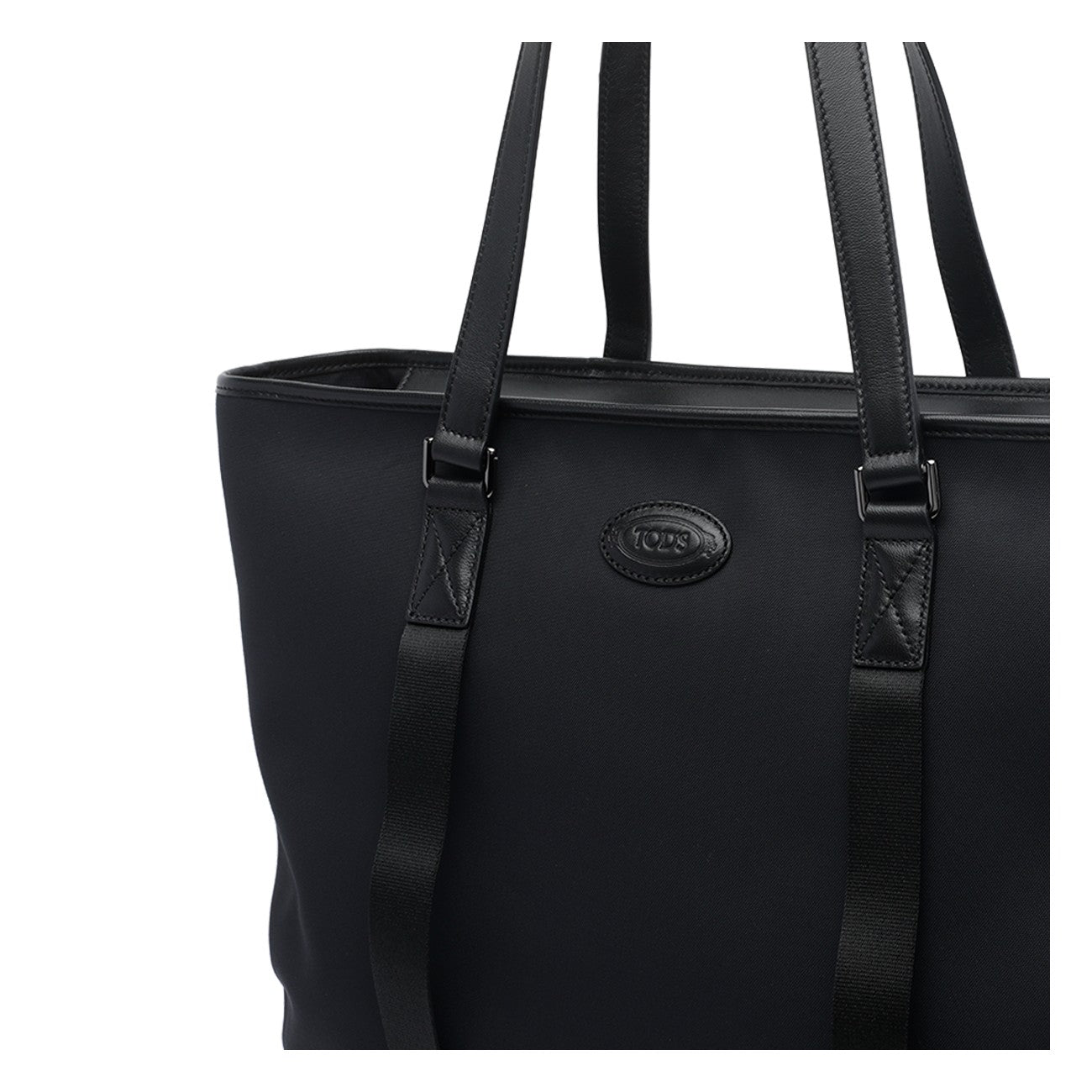 Tod's Men Medium Fabric And Leather Shopping Bag With Logo TOD'S