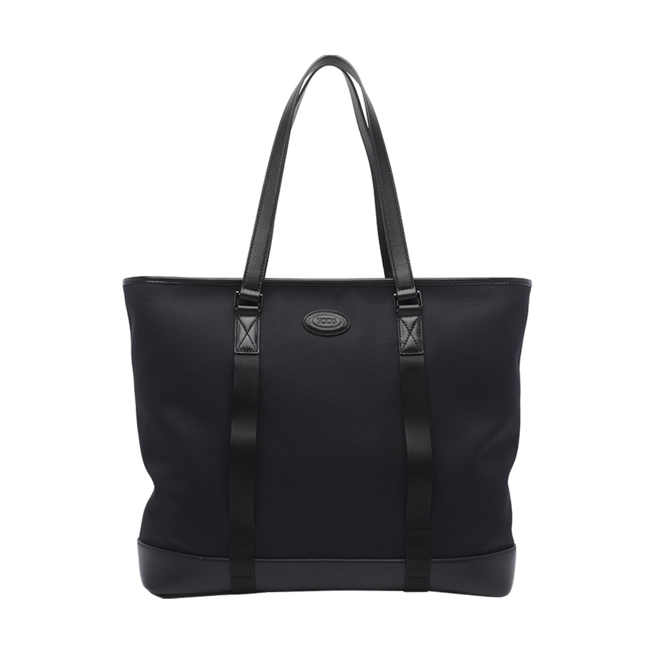 Tod's Men Medium Fabric And Leather Shopping Bag With Logo TOD'S