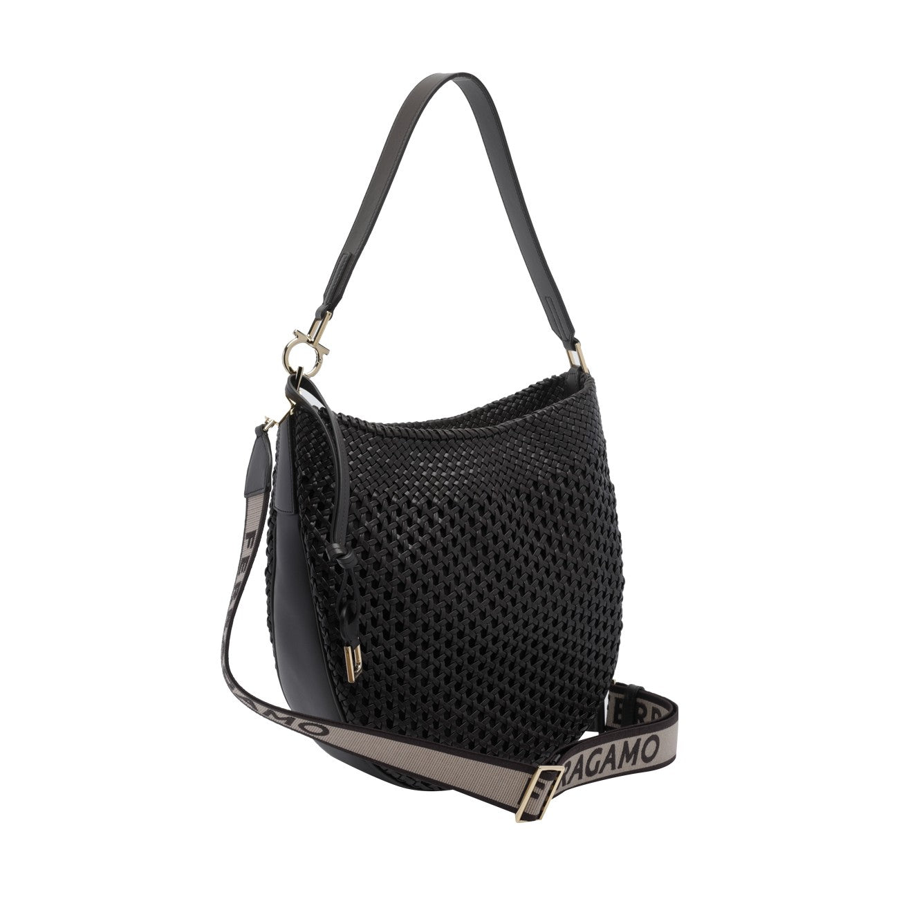 Ferragamo Women Medium Hobo Bag With Gancio Logo FERRAGAMO