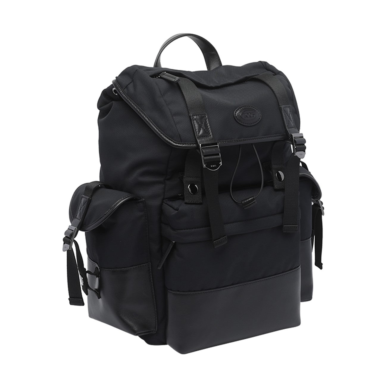 Tod's Men Medium Leather And Fabric Backpack With Logo TOD'S