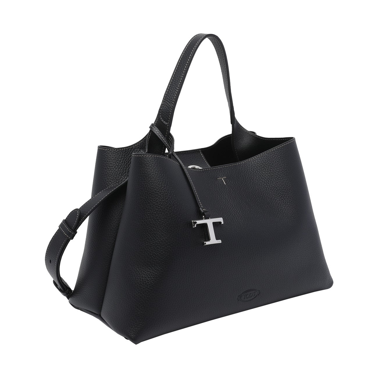 Tod's Women Medium Leather Handbag With T Timeless Charm TOD'S
