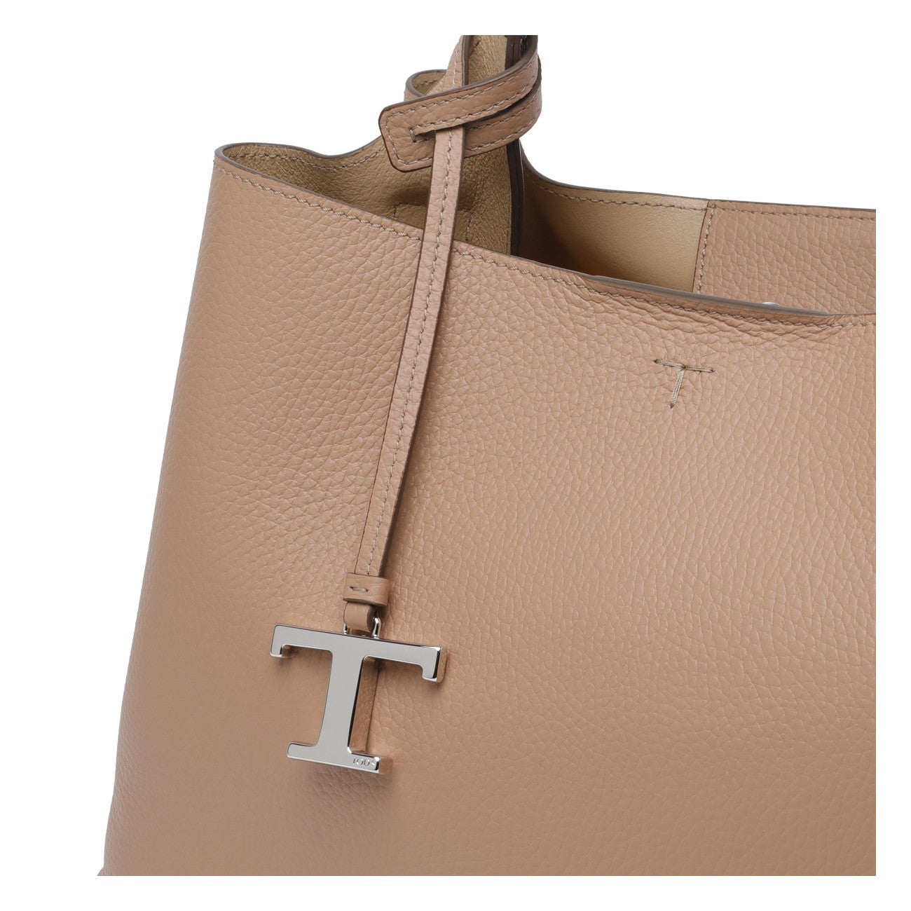 Tod's Women Medium Leather Handbag With T Timeless Charm TOD'S