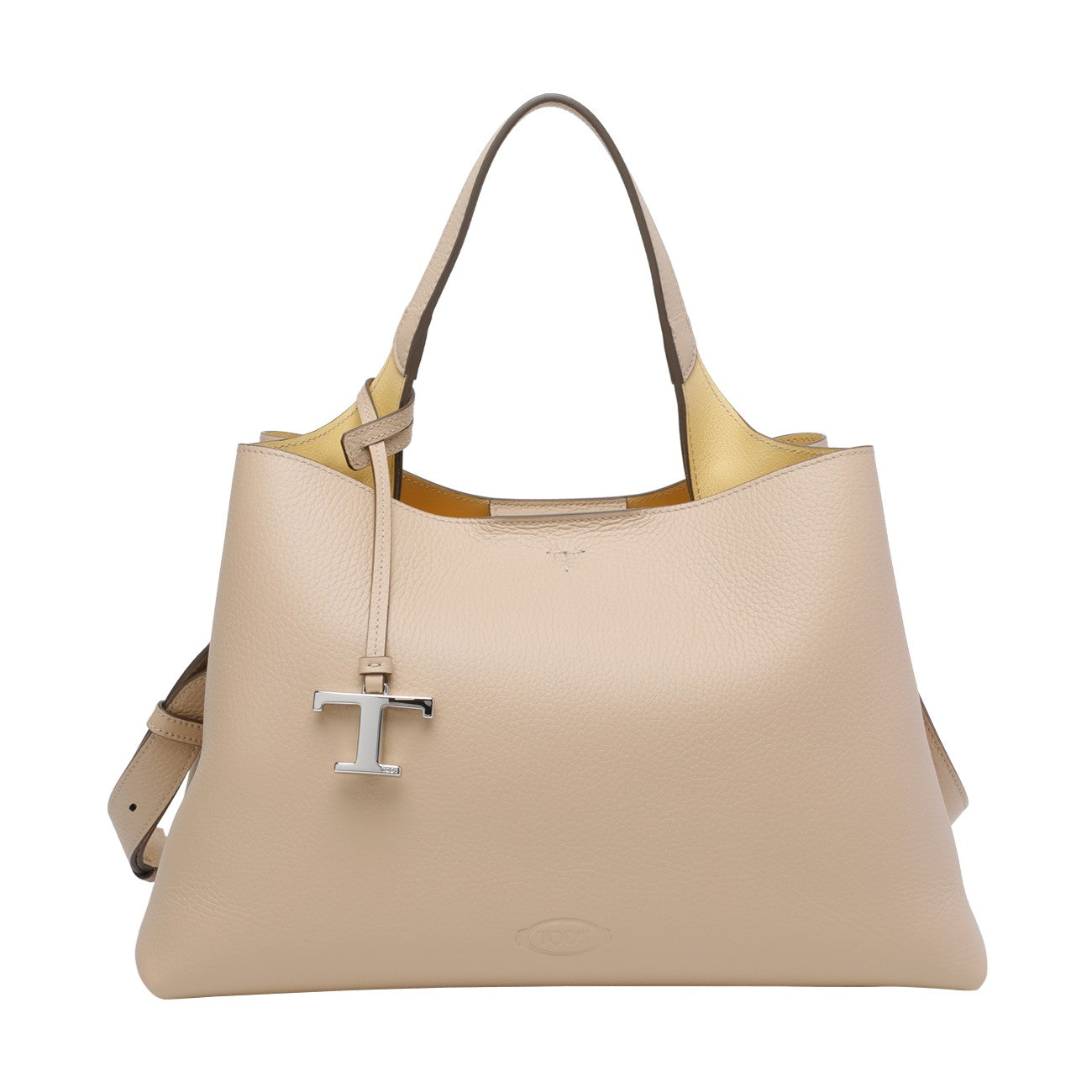 Tod's Women Medium Leather Handbag With T Timeless Charm TOD'S