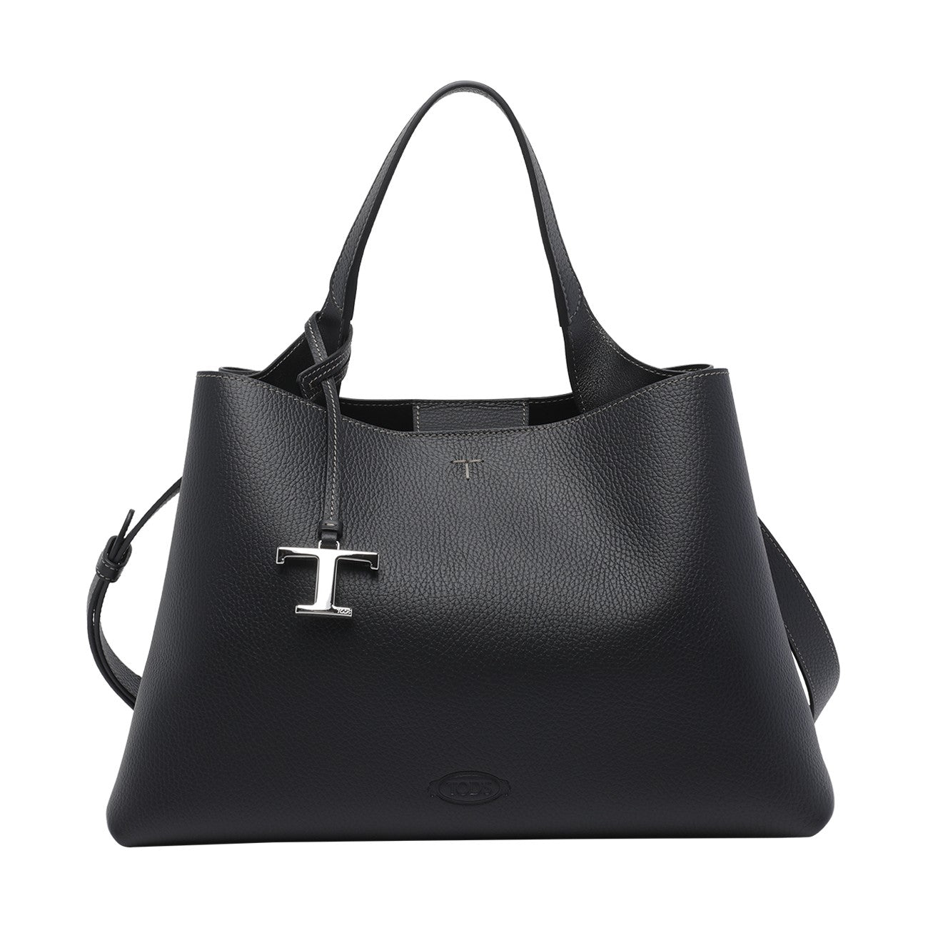 Tod's Women Medium Leather Handbag With T Timeless Charm TOD'S