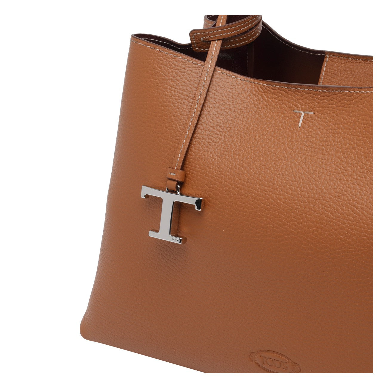 Tod's Women Medium Leather Handbag With T Timeless Charm TOD'S