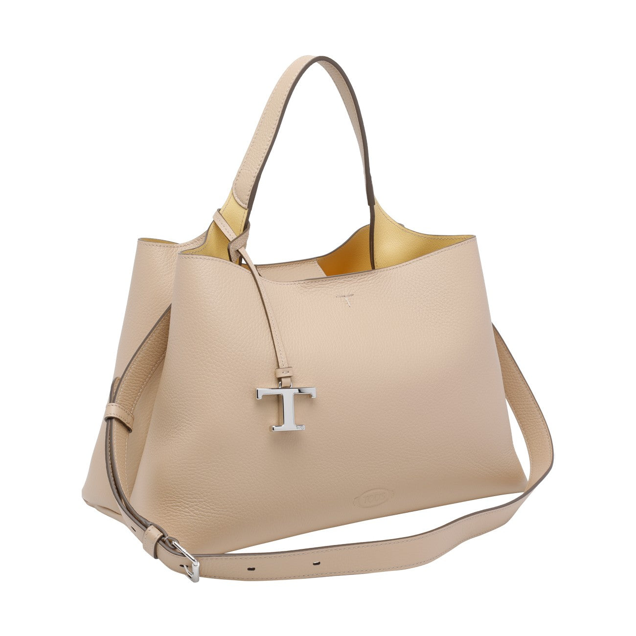 Tod's Women Medium Leather Handbag With T Timeless Charm TOD'S