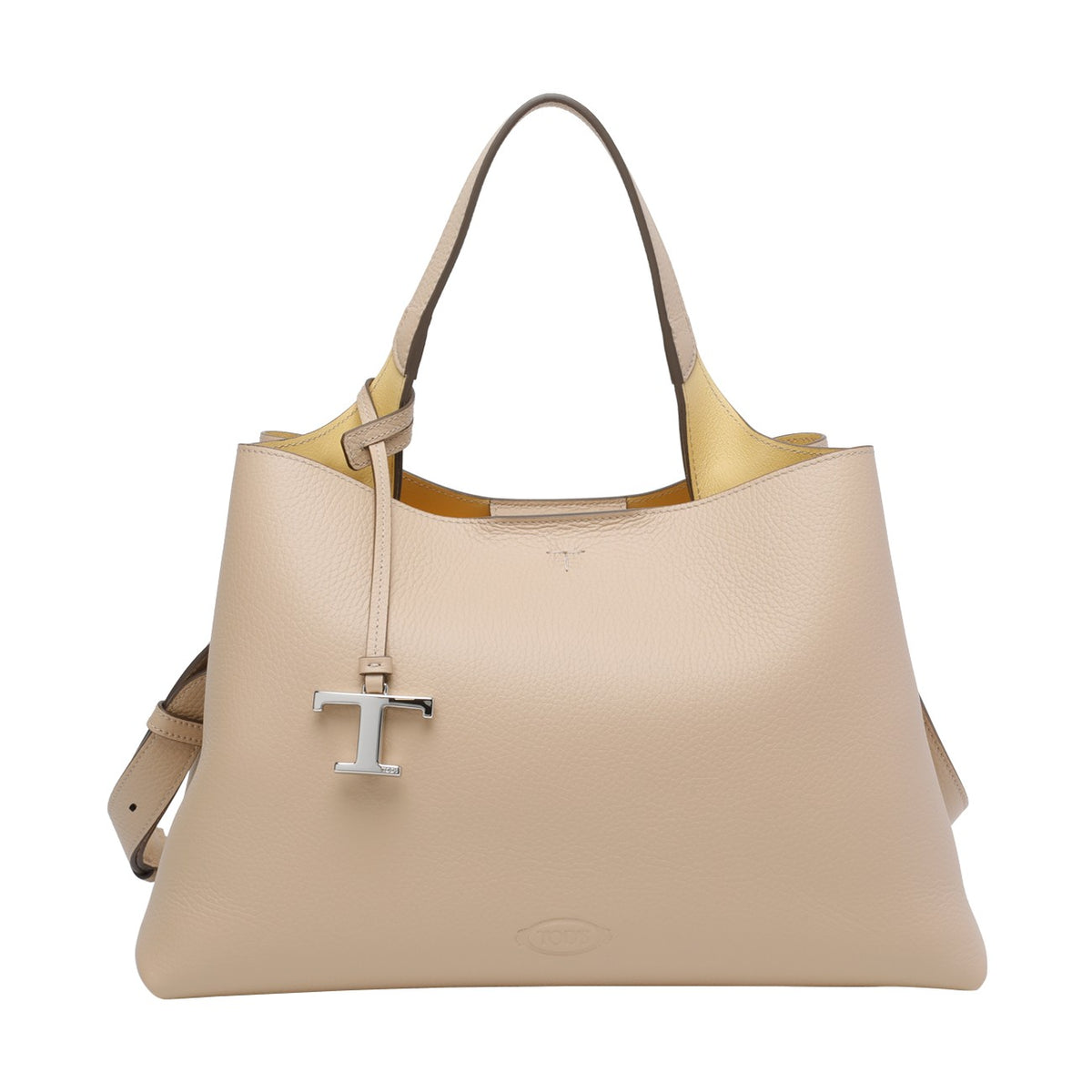 Tod's Women Medium Leather Handbag With T Timeless Charm TOD'S