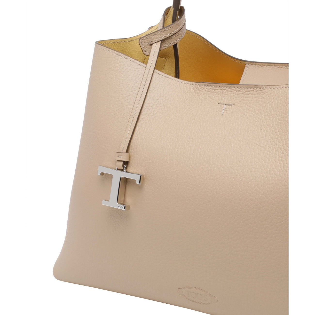 Tod's Women Medium Leather Handbag With T Timeless Charm TOD'S
