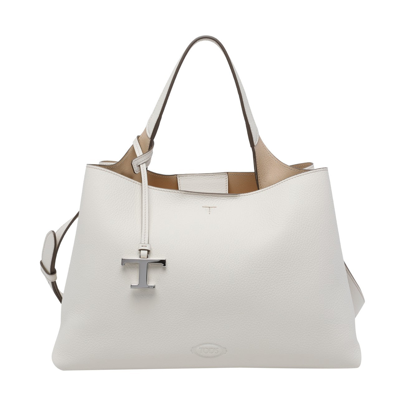 Tod's Women Medium Leather Handbag With T Timeless Charm TOD'S