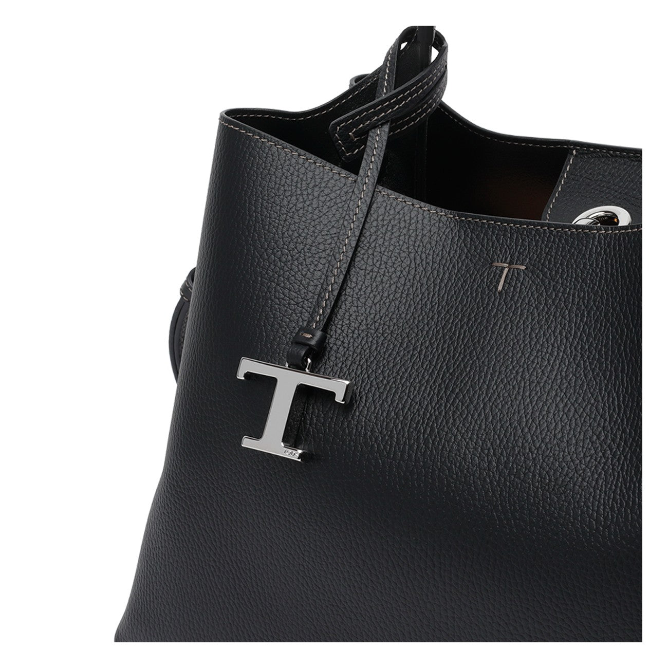 Tod's Women Medium Leather Handbag With T Timeless Charm TOD'S