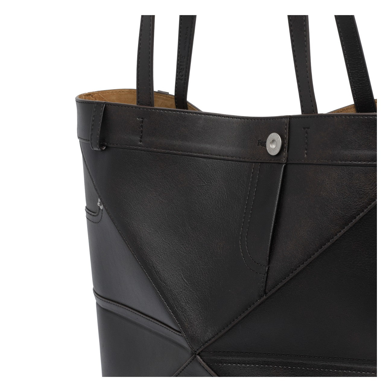 Loewe Women Medium Puzzle Fold Trousers Effect Tote Bag LOEWE