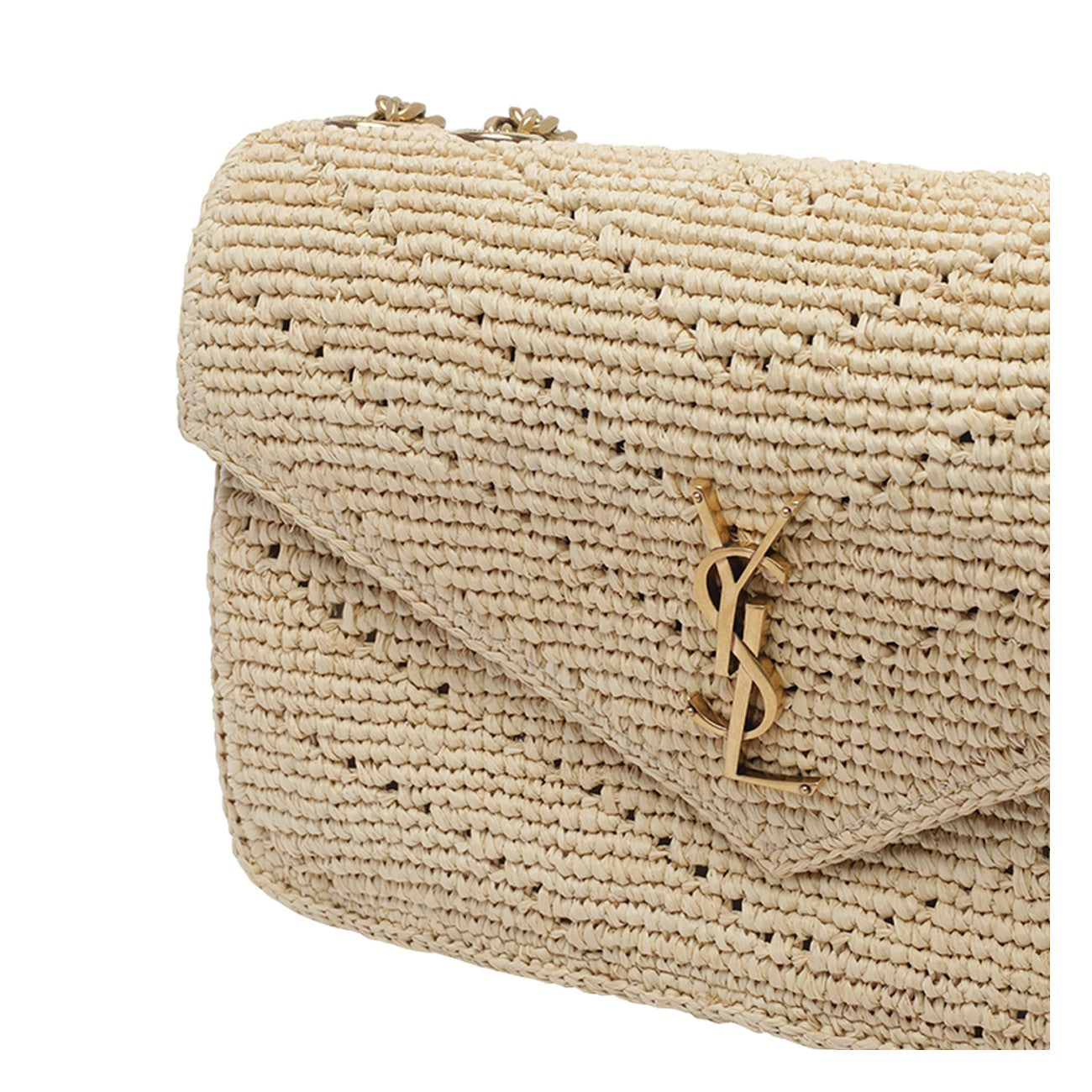 Saint Laurent Women Medium Rafia Loulou Shoulder Bag SAINT LAURENT